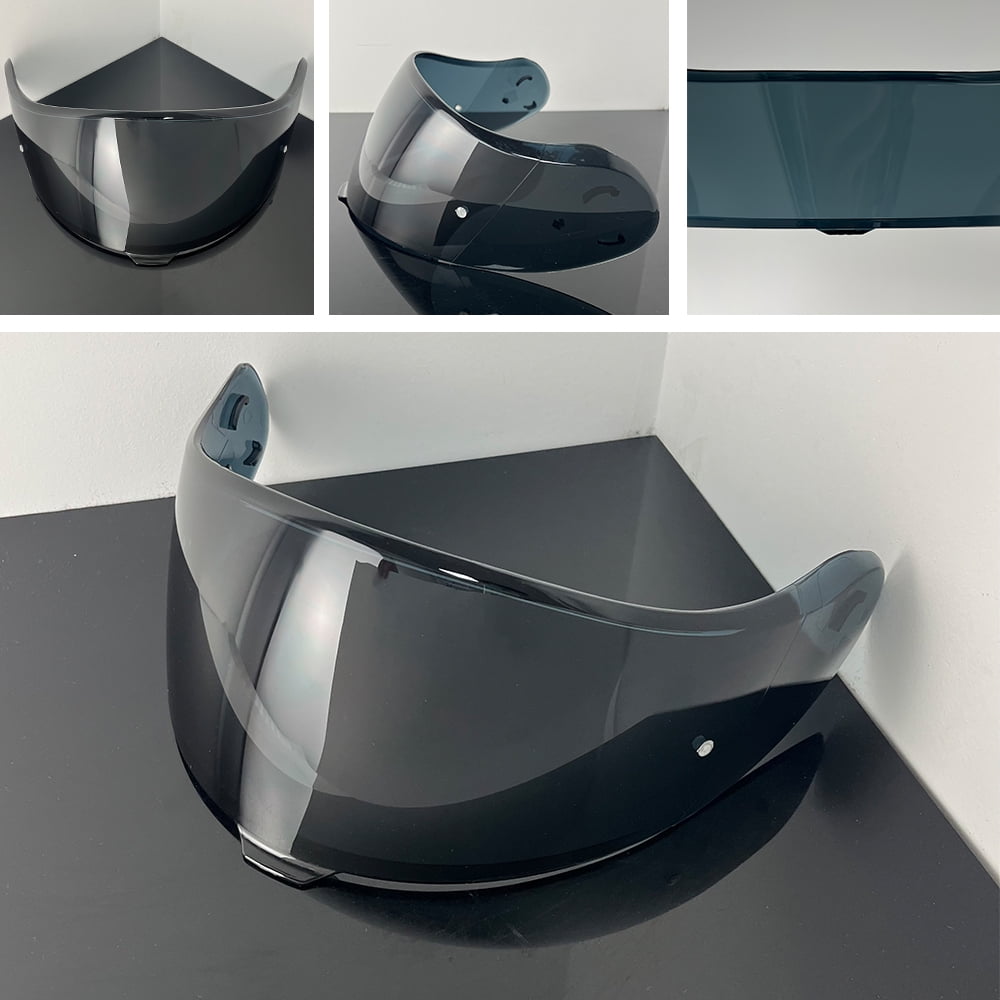 ZQIYDYP Helmet Face Shield for SHOEI Neotec 3 CNS-3C, Replacement Visor (Black, 1 Piece) om619