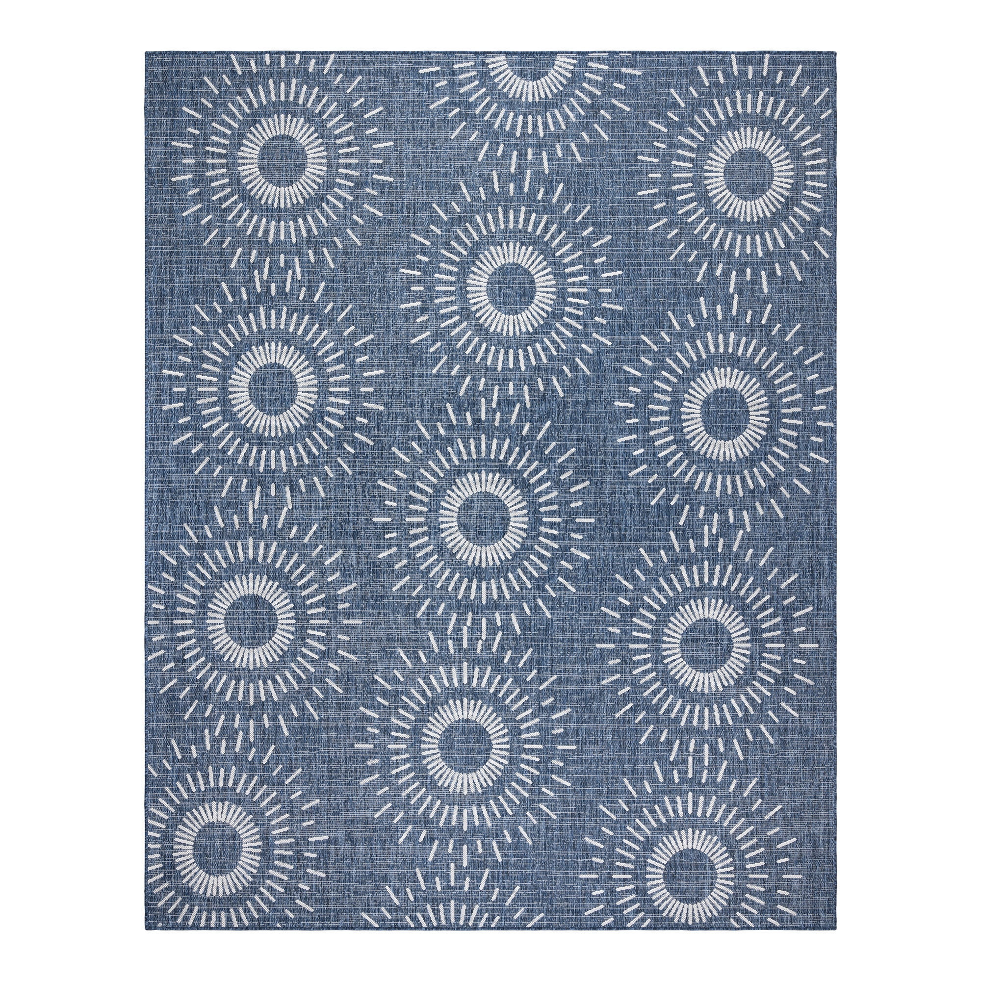 Gertmenian Tropea Tiaret Modern Geometric Indoor Outdoor Area Rug (Navy, 8 ft x 10 ft) rhag4