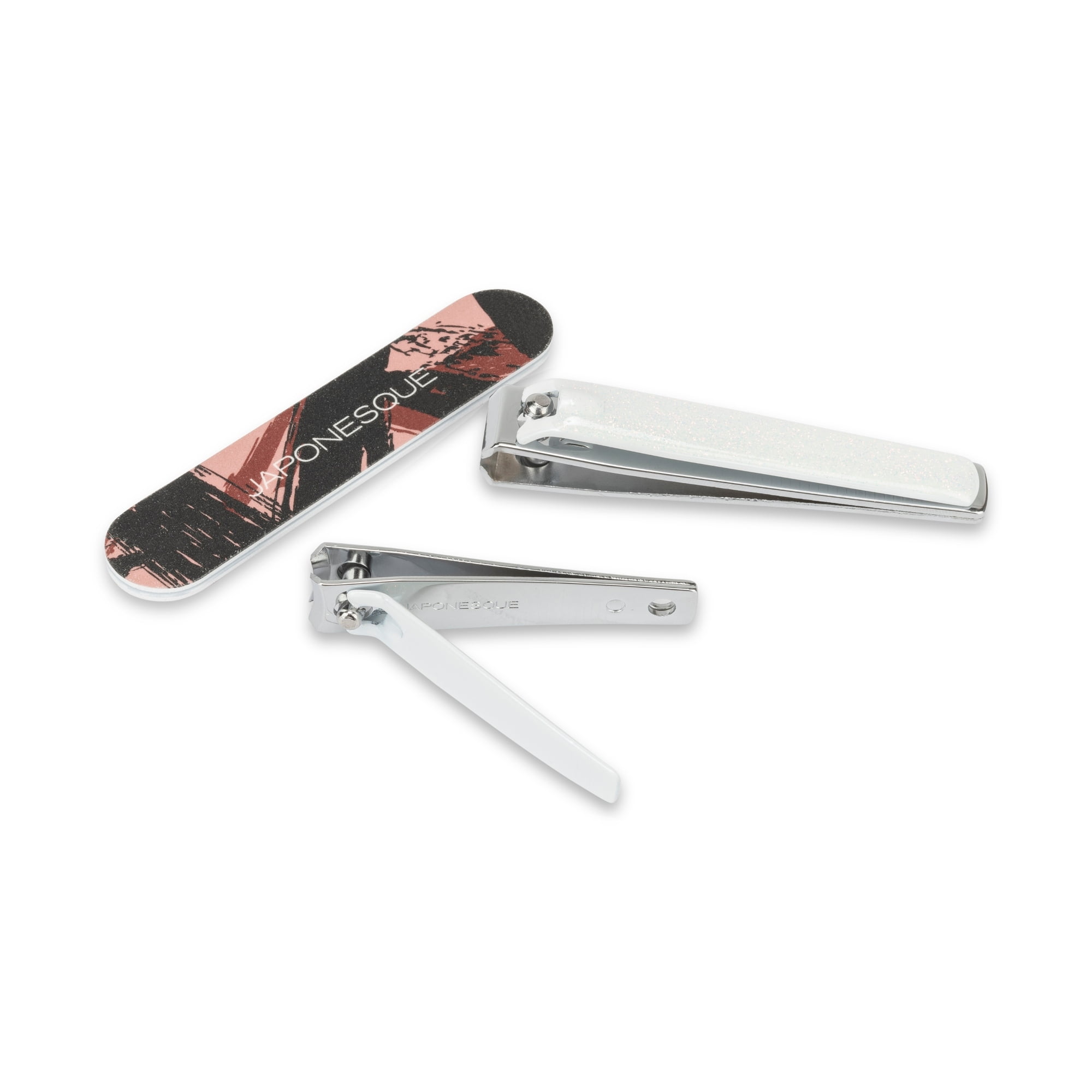 Japonesque Precision Nail Clipper and Salon Board Grooming Set (White, 3-Piece Set) ra14j