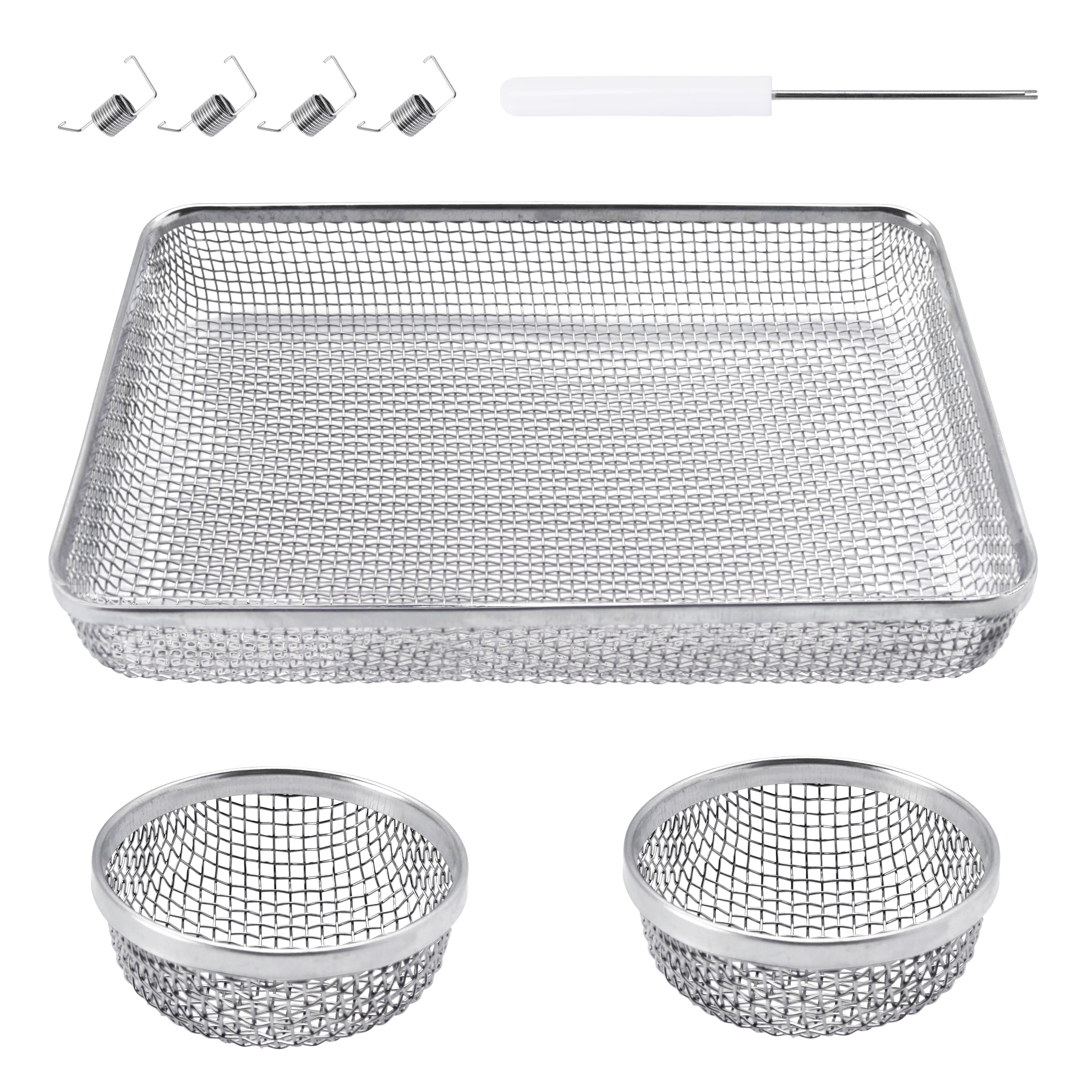 Leisure Coachworks RV Insect Screen Mesh Vent Cover Set for Furnace and Water Heater (Silver, 2-Piece Set) wlzgt