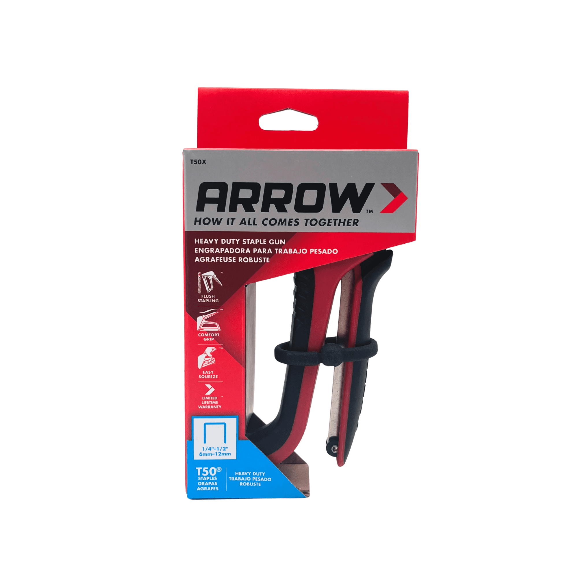 Arrow T50X TacMate Heavy Duty Staple Gun (Manual, 0.5 in) qo38i