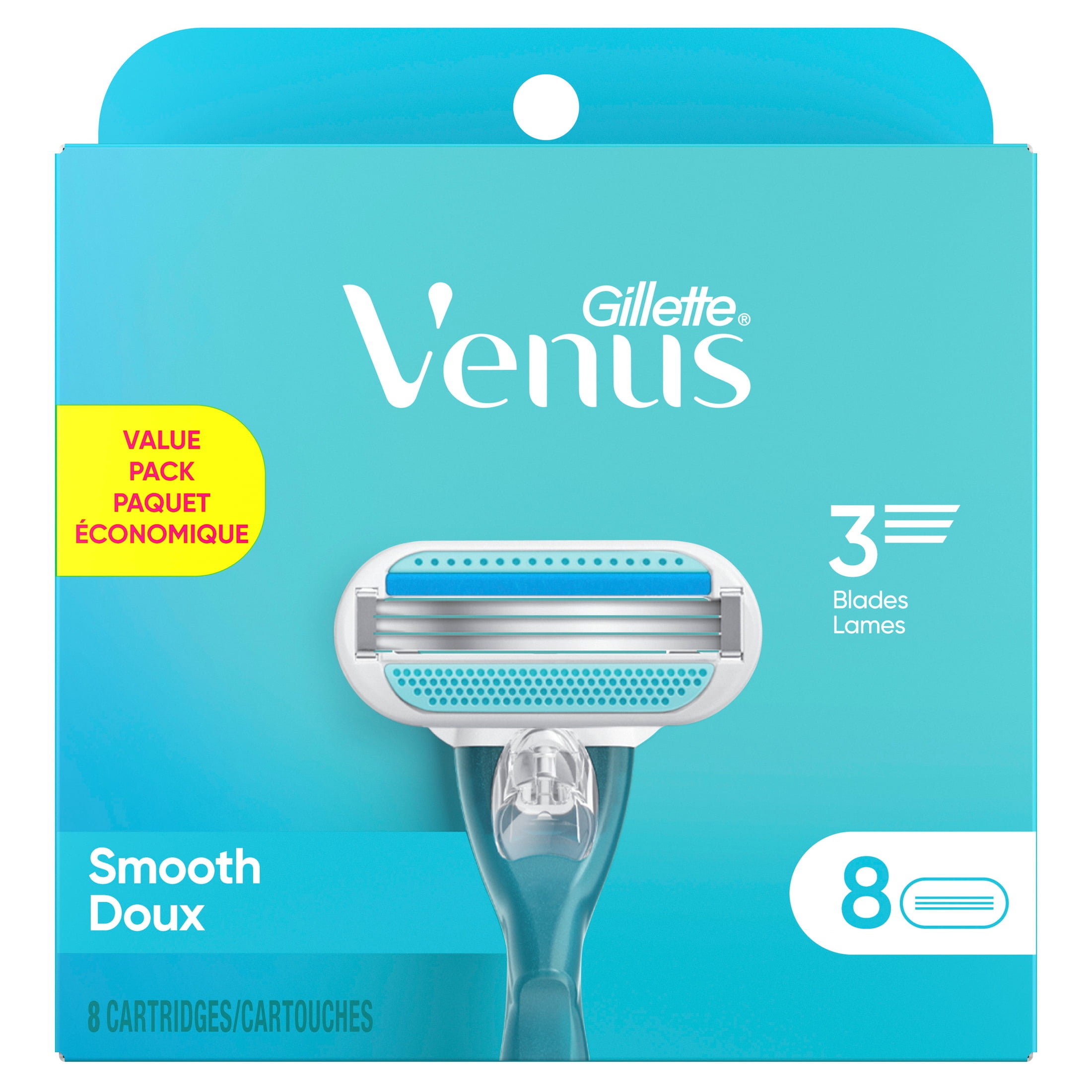 Gillette Venus Smooth Women's Razor Blade Refills (8 Count) brkg0