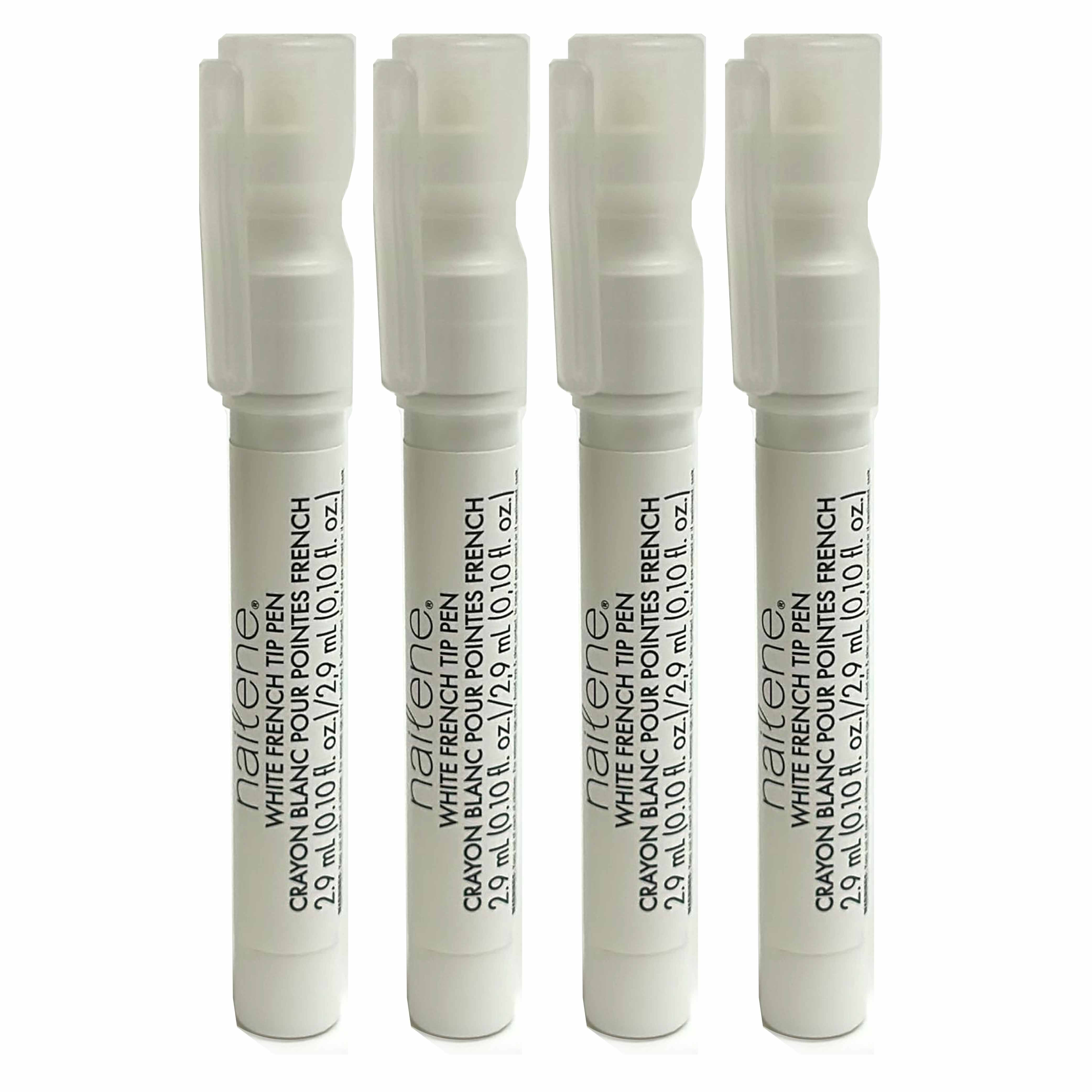 AllTopBargains Professional Nail Art Polish Pen for French Manicure and Pedicure (White, 0.10 fl oz, 4 Pack) f9jwl