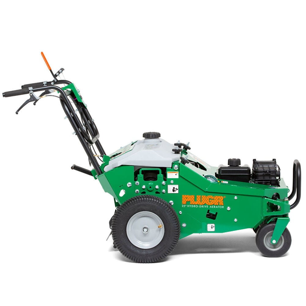 Billy Goat Plugr 25 in Hydro Drive Aerator, Self-Propelled Reciprocating Lawn Aerator with 203cc Vanguard Engine (25 in) 0b1qh