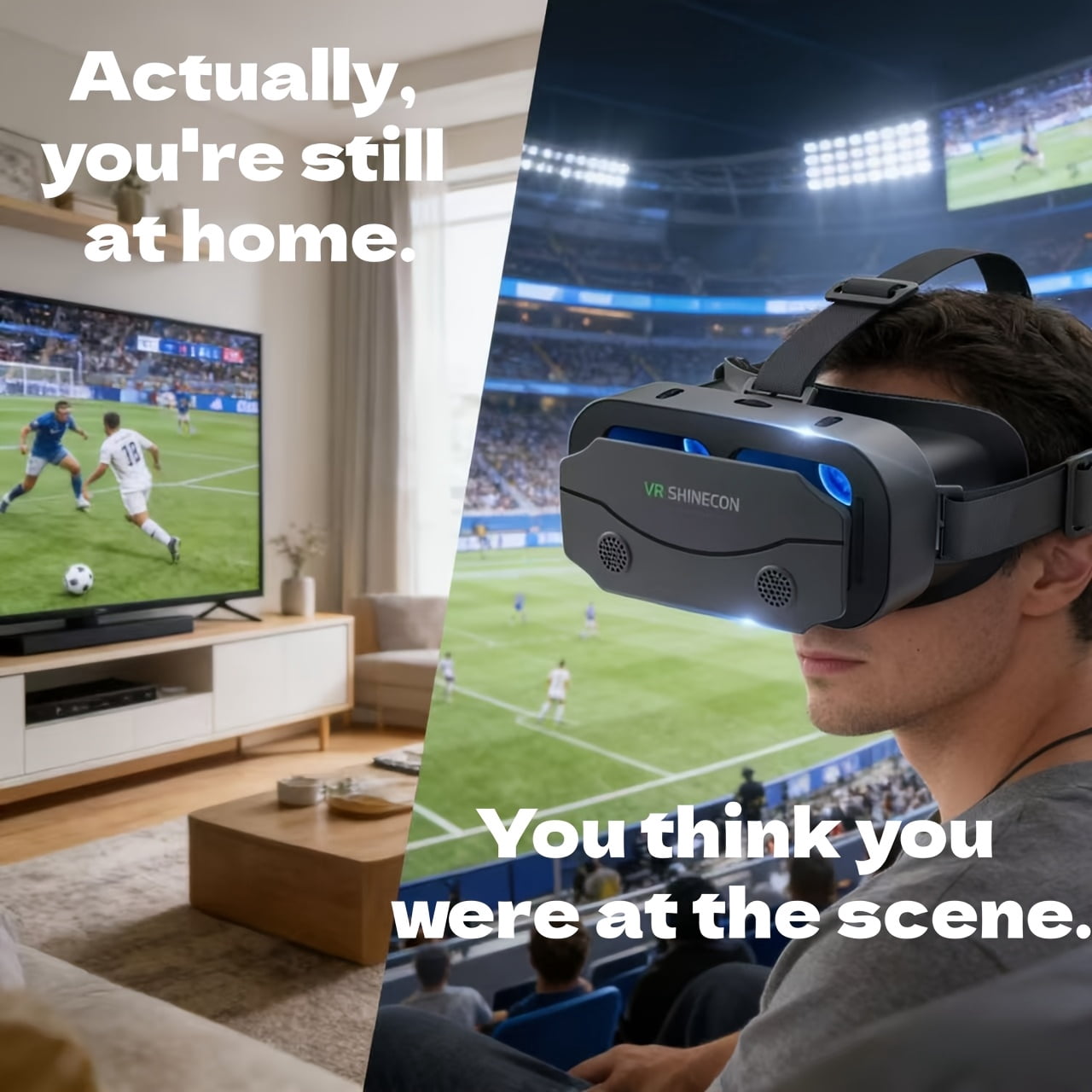 FANRUINA VRPro 2026 Virtual Reality Headset, 4K HD Immersive Gaming & Cinema Experience (Black, 4.5–7 in) 895n1