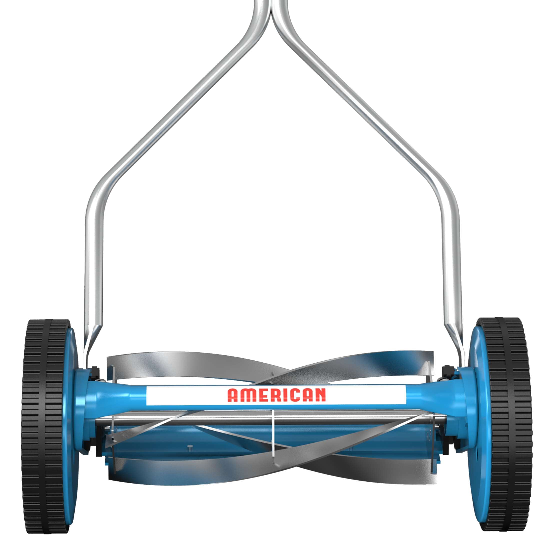 American Lawn Mower 14-Inch 4-Blade Push Reel Lawn Mower (Blue, 14 in) c3aox
