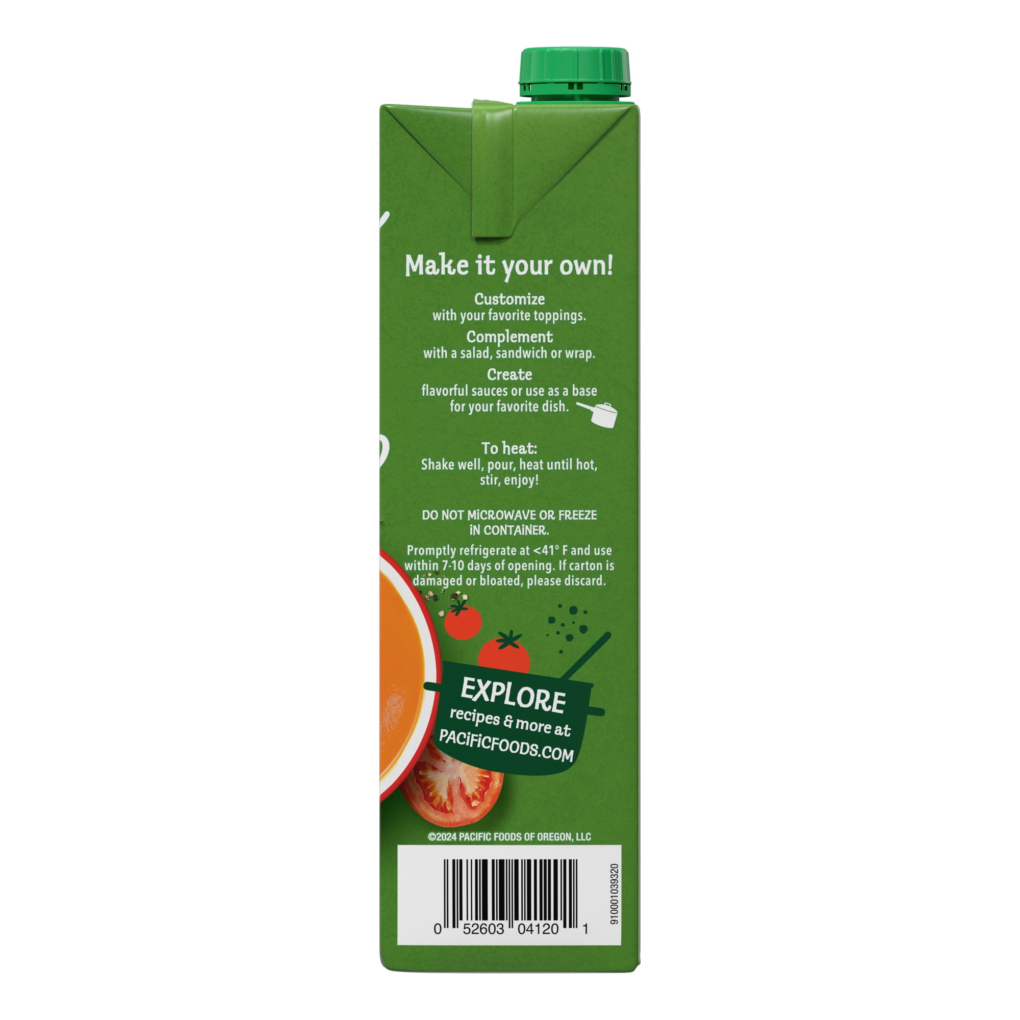 Pacific Foods Organic Creamy Tomato Soup (Creamy, Vegetarian, Gluten Free, 32 oz) r633y