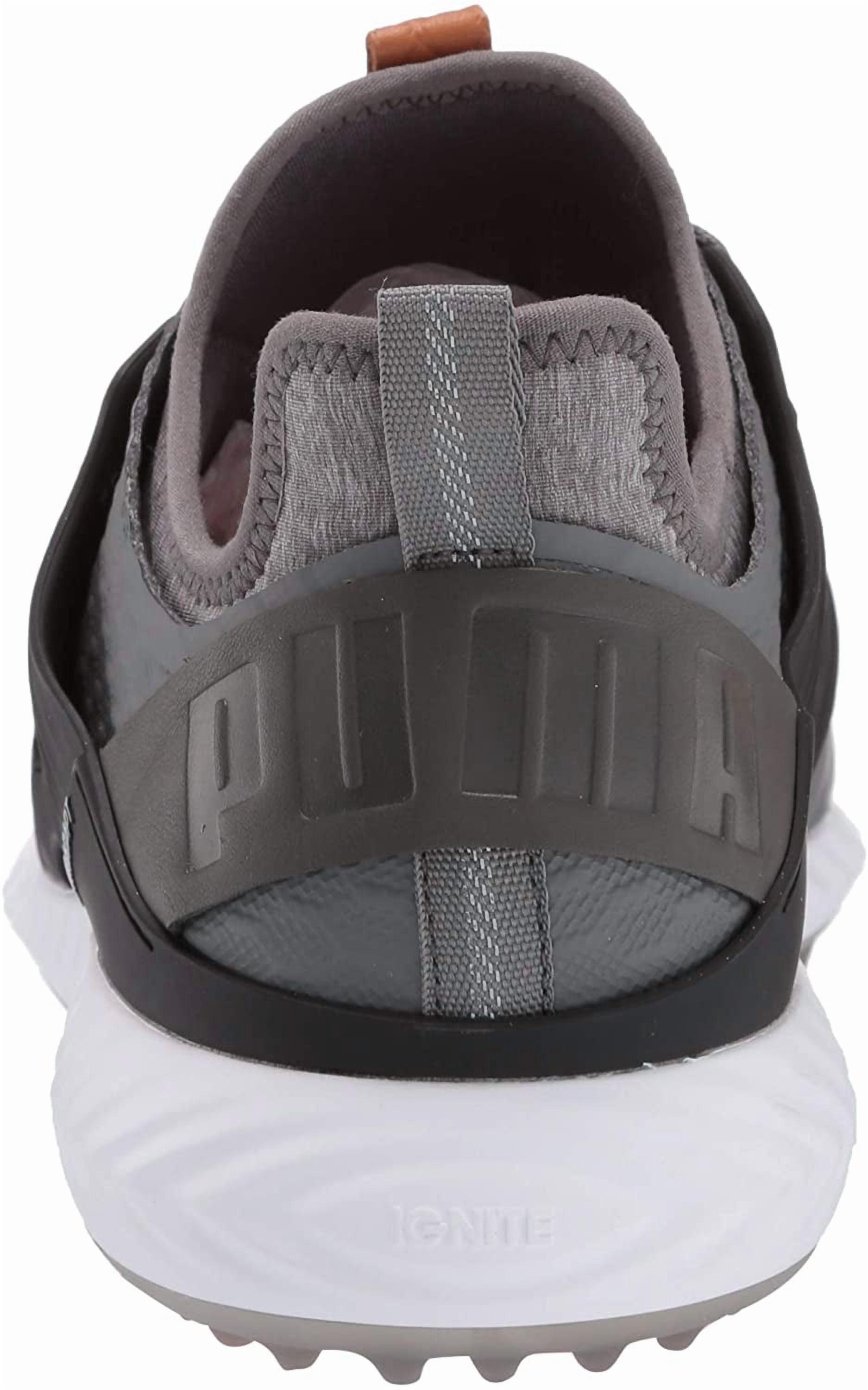 Puma IGNITE PWRADAPT Caged Golf Shoes Waterproof Performance Spiked Footwear (White, 8 Medium) pn2pj