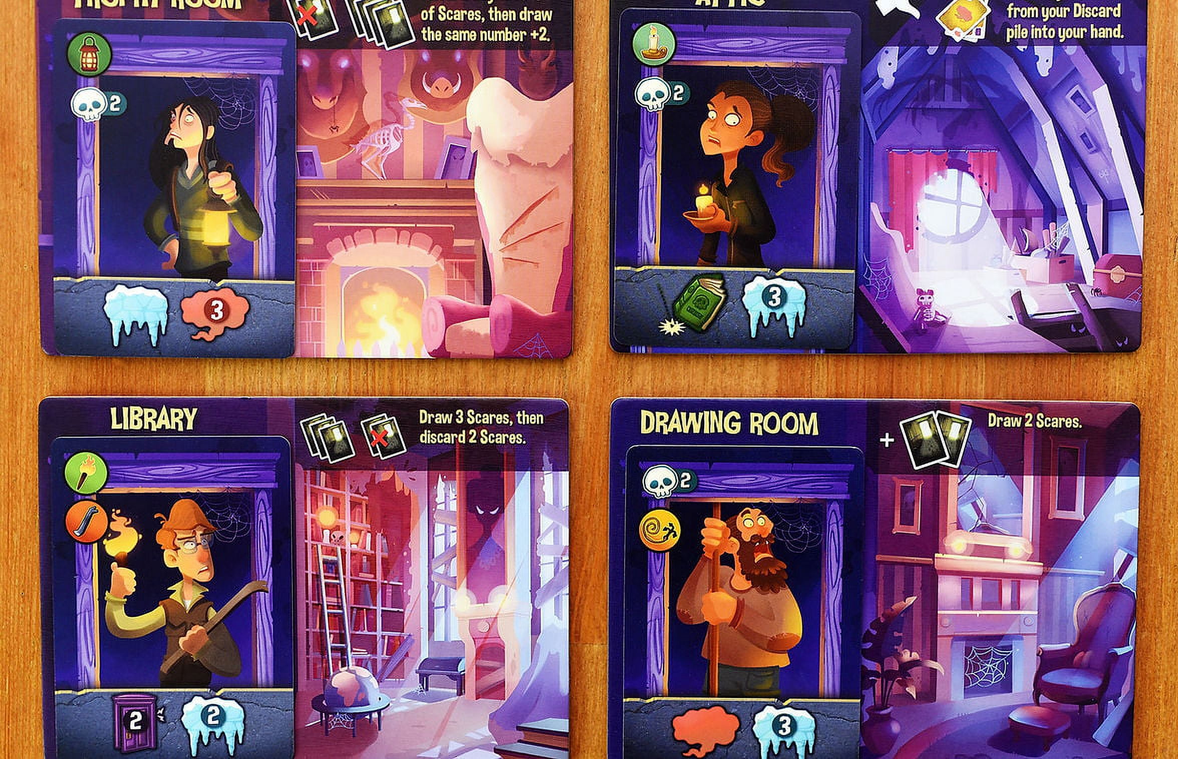 Kids Table Board Gaming Haunt the House Strategy Game (Family Board Game, 2-4 Players) 5fnfi