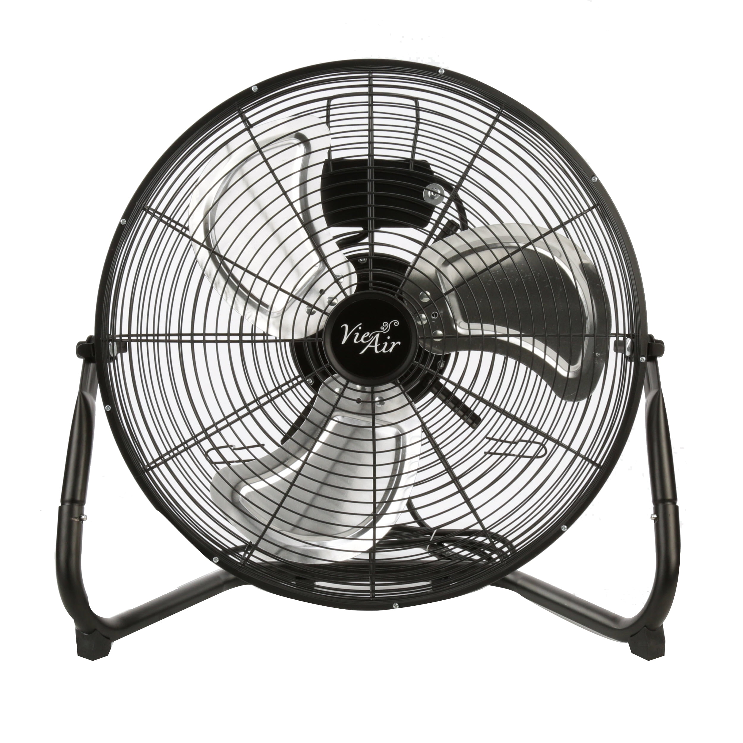 VieAir 18 in High Velocity Floor Fan, 3-Speed Adjustable Tilt (Black, 18 in) lwrdk