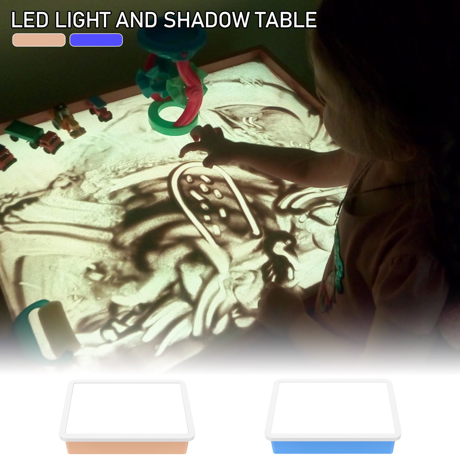 Wekvgz LED Light Box for Kids Sensory Drawing and Tracing Table (Adjustable Brightness, 15.7 in x 11.6 in) mkq5d