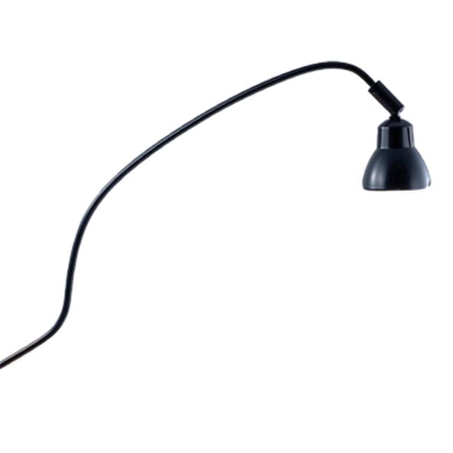 JESCO Lighting Low Voltage Series 011 Adjustable Task Light with 18 in. Steel Arm (Black, 18 in.) noz0d