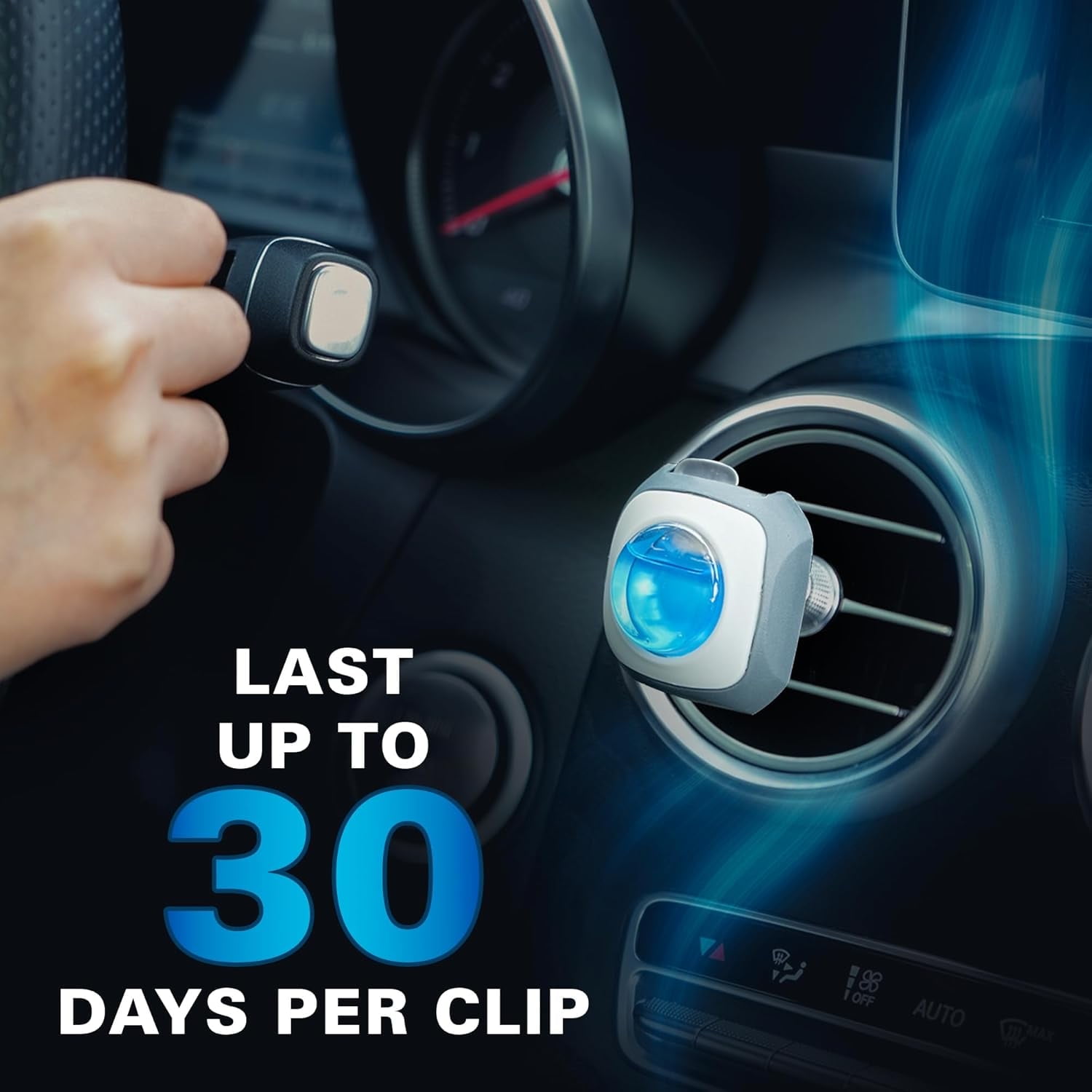 Air Jungles Car Air Freshener Vent Clips, New Car Scent, Long-Lasting Odor Eliminator (6 Ct, 0.14 fl oz each) wqog4