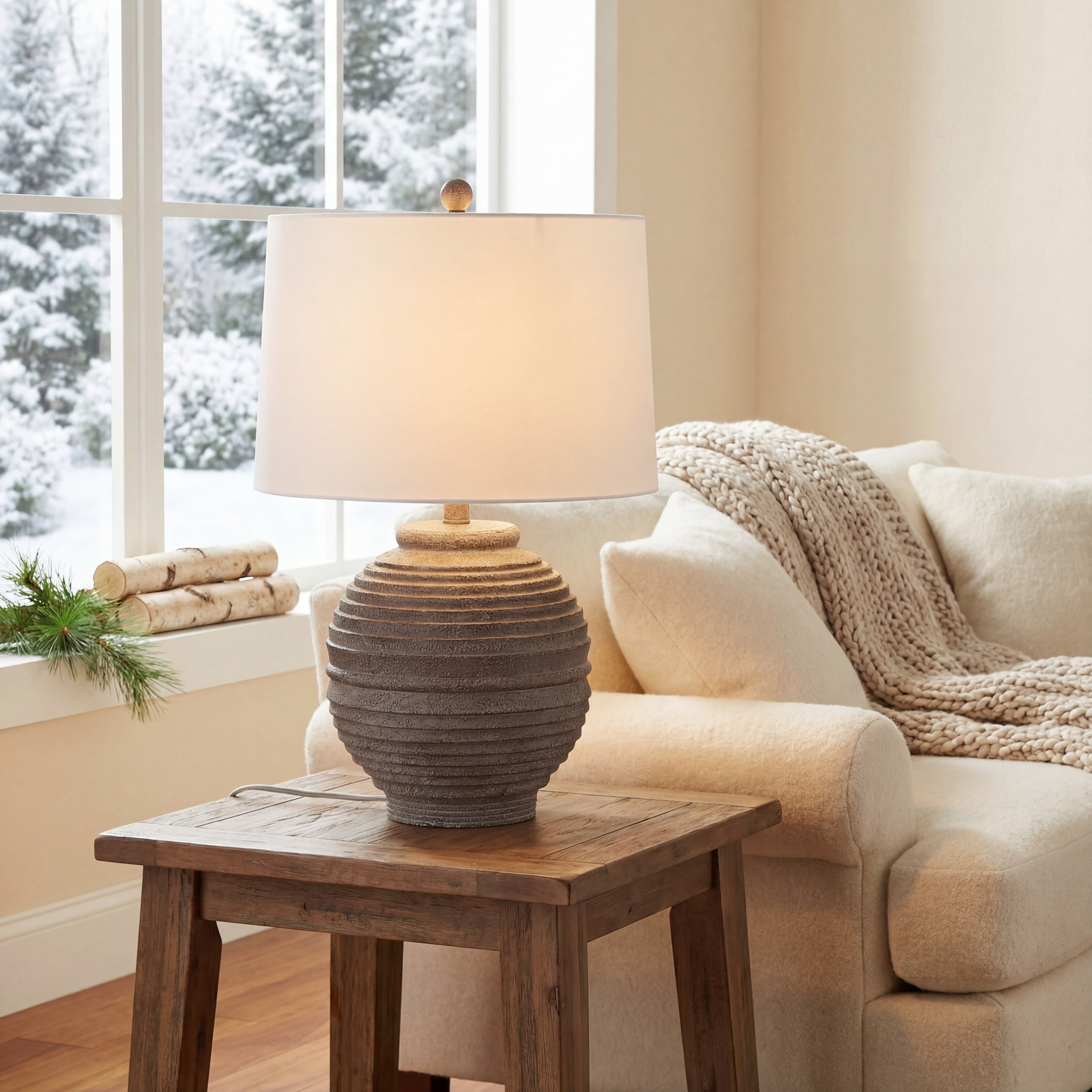 Safavieh Pendri Classic Contemporary Table Lamp with LED Bulb (Brown, 24 in.) z1duk