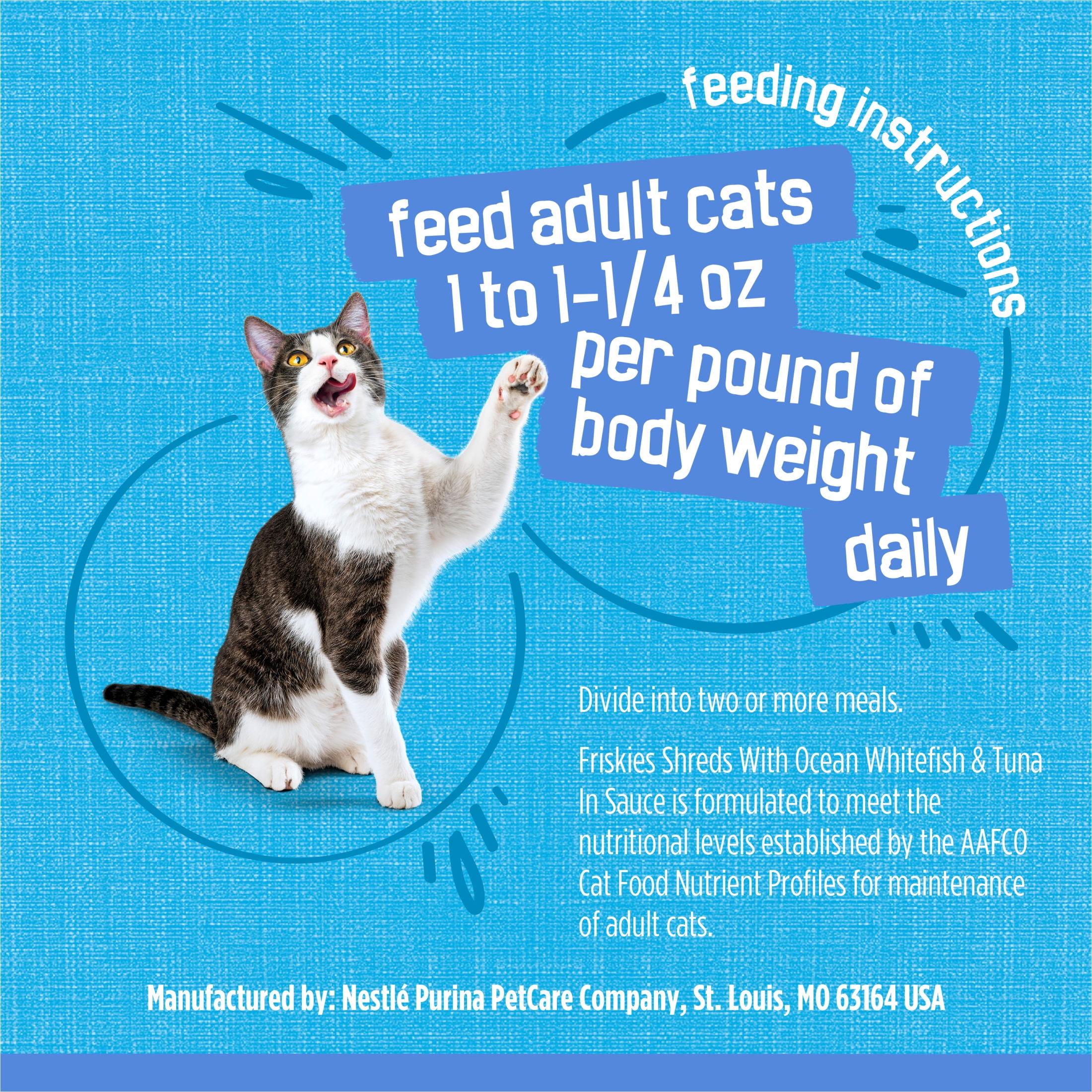 Purina Friskies Shreds Ocean Whitefish and Tuna Wet Cat Food (5.5 oz) hl2mz