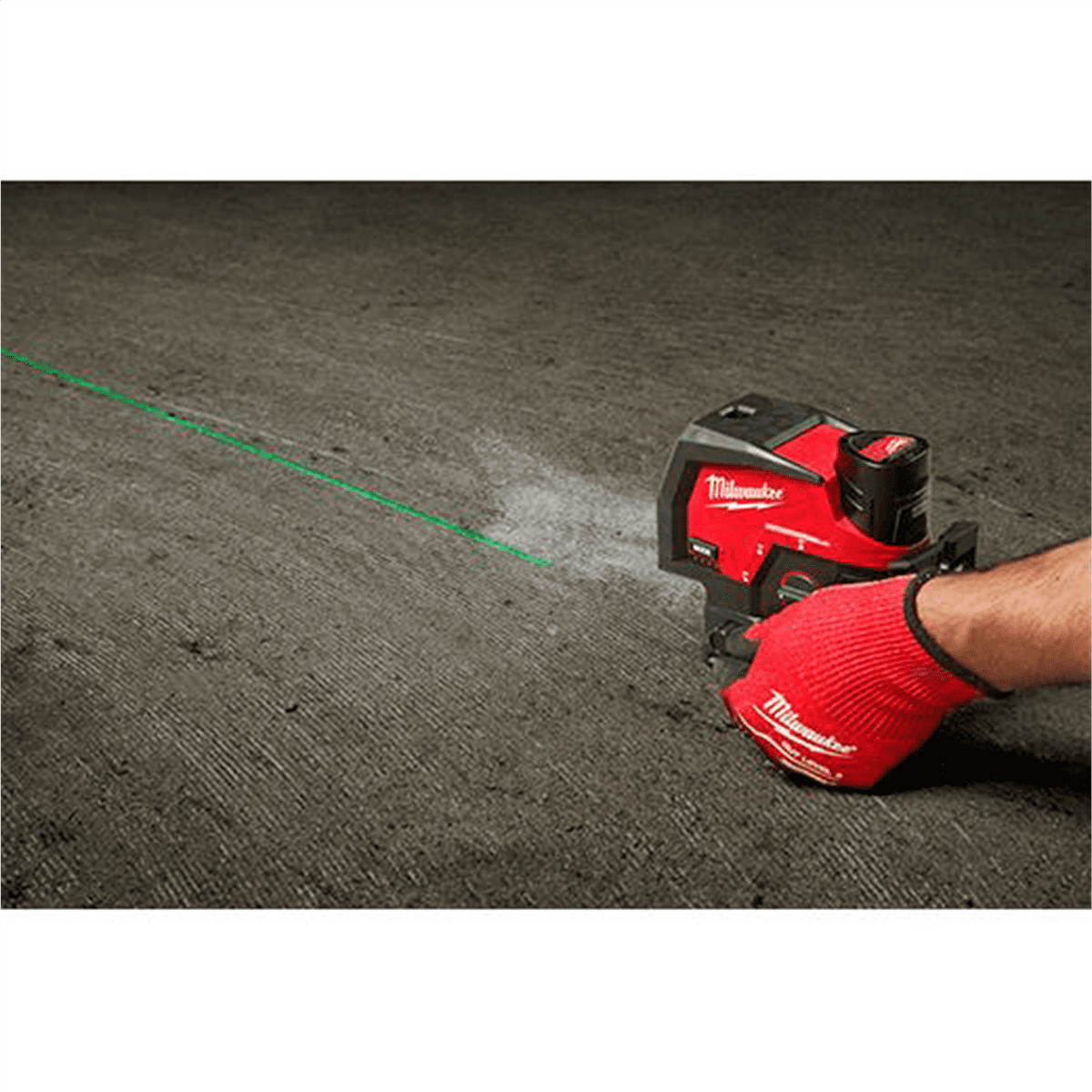 Milwaukee M12 Green Cross Line and Plumb Points Laser Kit (Green, 125 ft Range) wlkf4