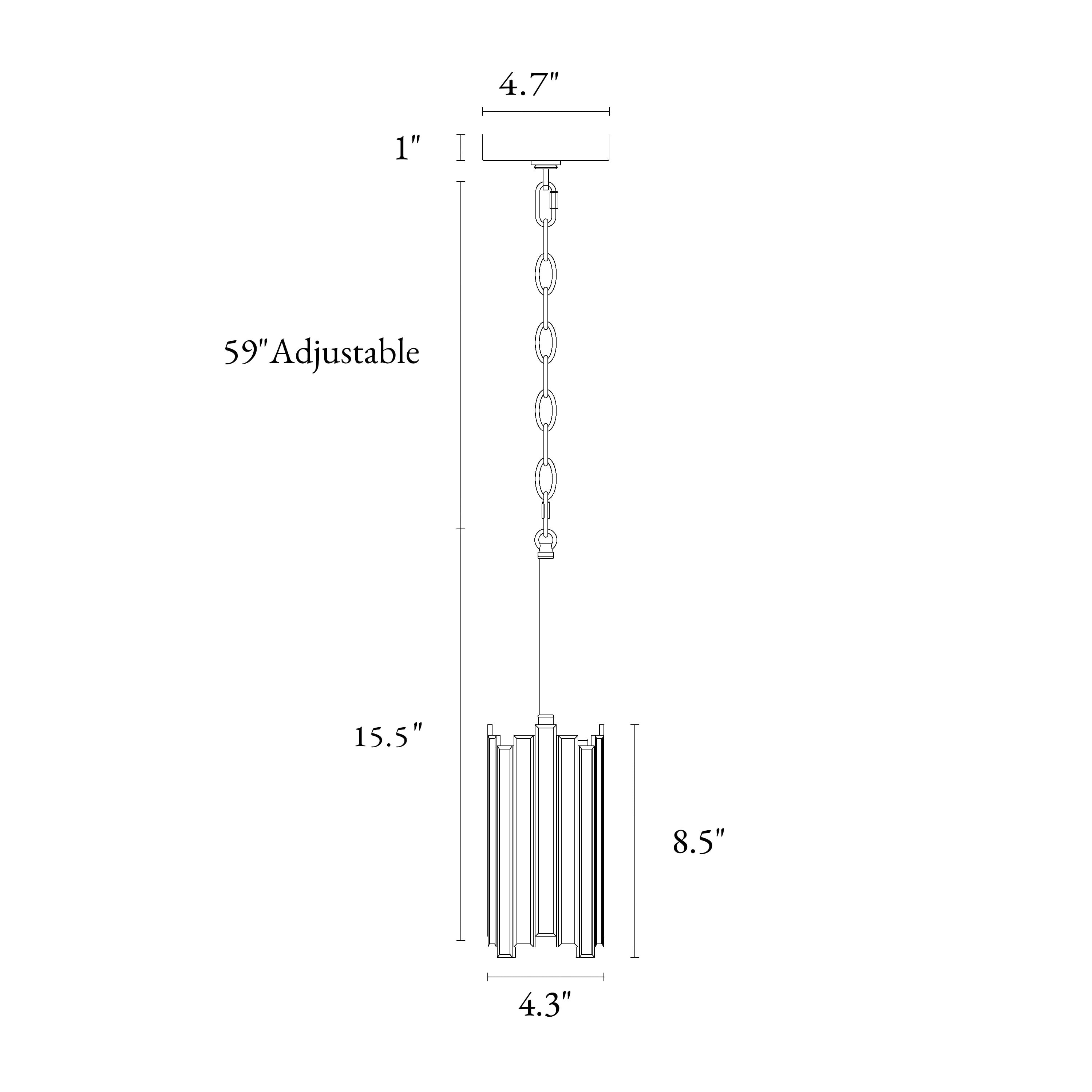 LNC Art-Glass Cylinder Mini Pendant Light, Adjustable Modern Hanging Fixture for Kitchen Island (Gold, 4.3 in) qb273