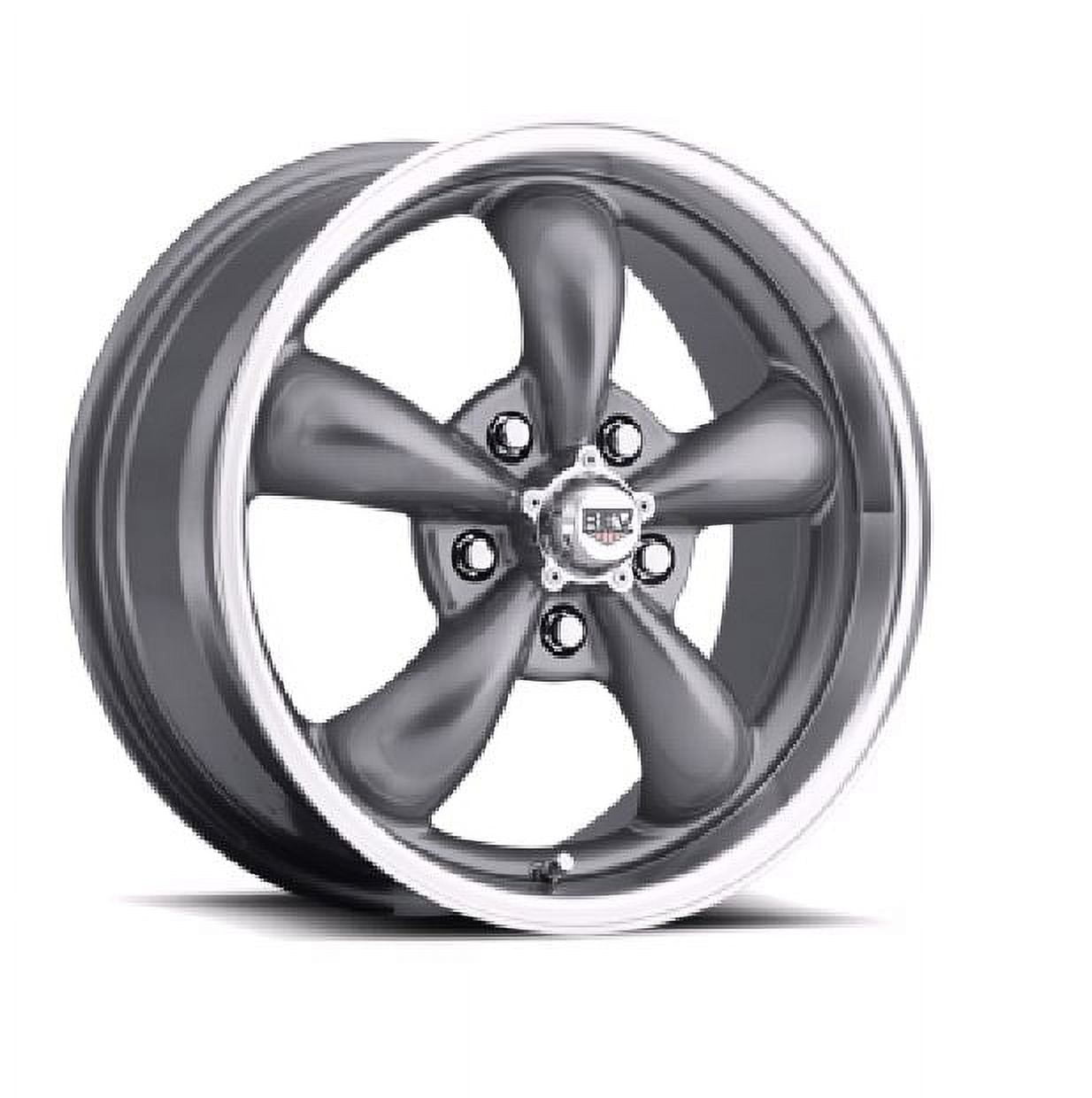 REV Wheels 100 Series Classic 5-Spoke Cast Aluminum Wheel (Gray, 15x6 in) ccbxv