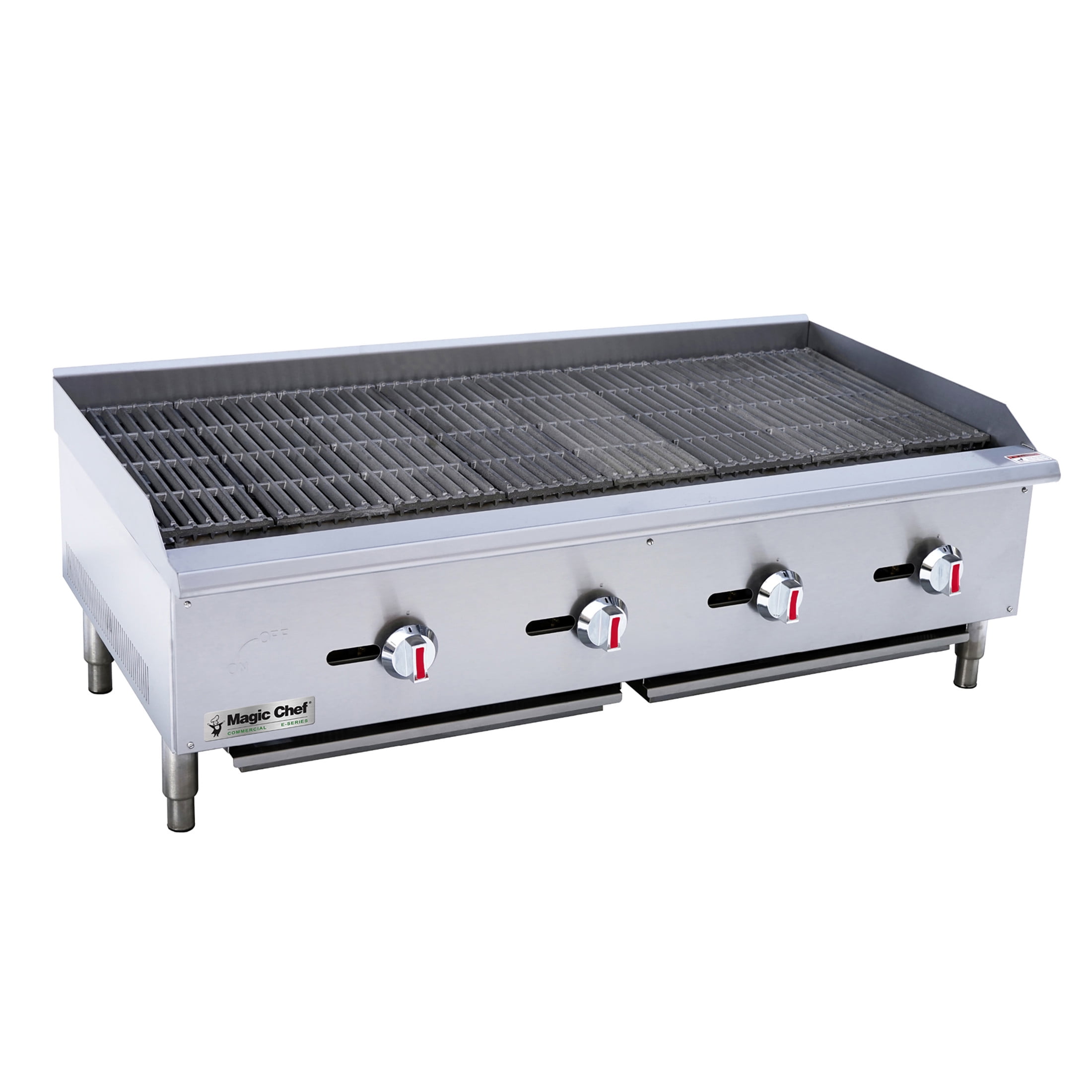 Magic Chef Commercial Countertop Radiant Charbroiler, Heavy-Duty Stainless Steel Gas Grill (48 in. Width) jxskp