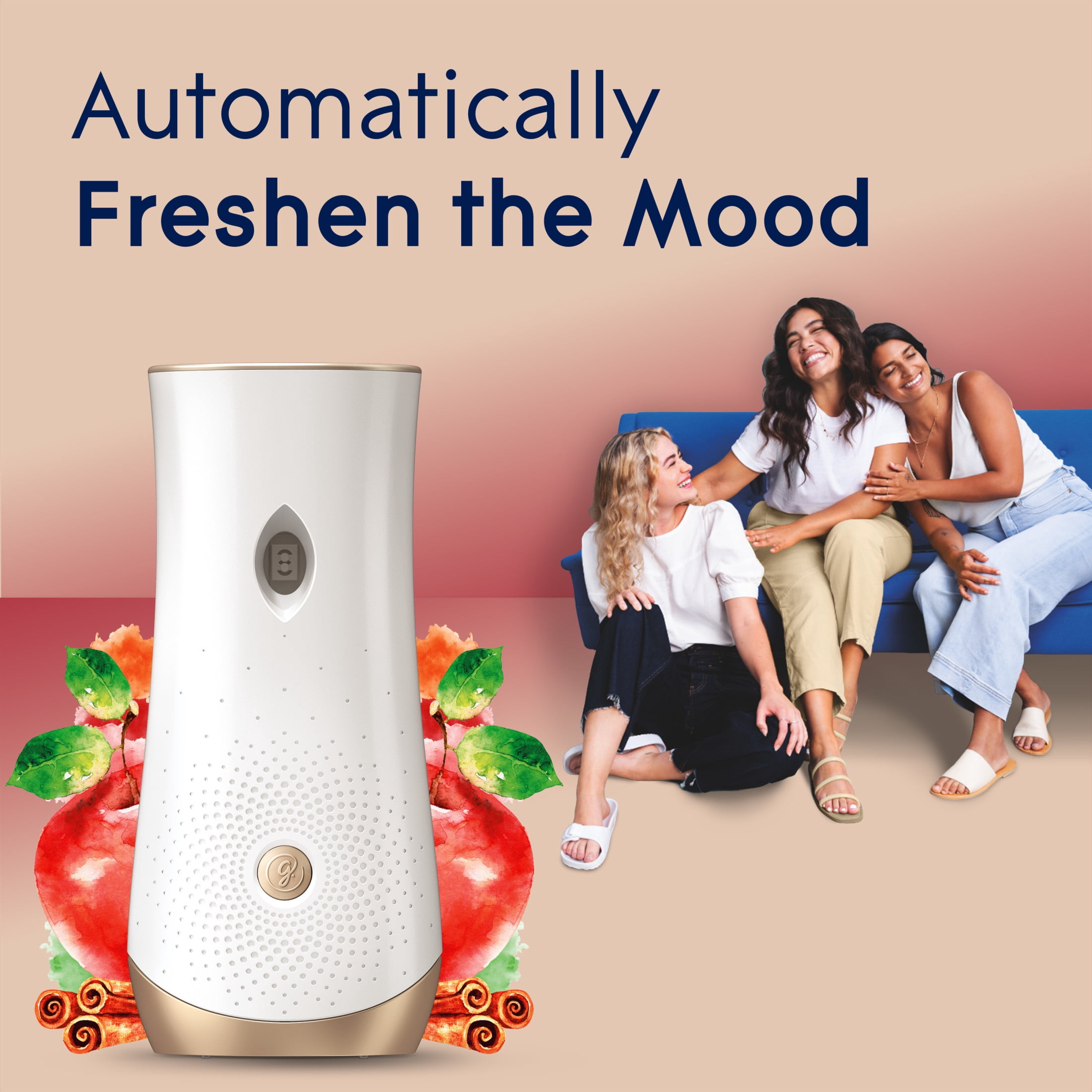 Glade Automatic Spray Air Freshener Refill, Apple Cinnamon Scent, Long-Lasting Fragrance (2 Count, 12.4 oz) z4j7f