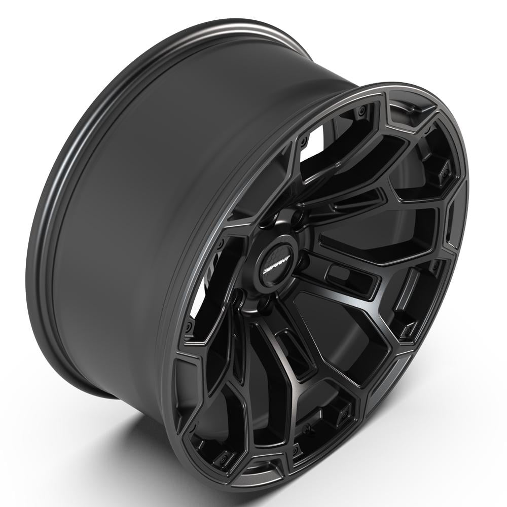 DEFIANT Wheels DF03 Performance Rim (Satin Black with Dark Satin Charcoal, 20x9 in) 619ym