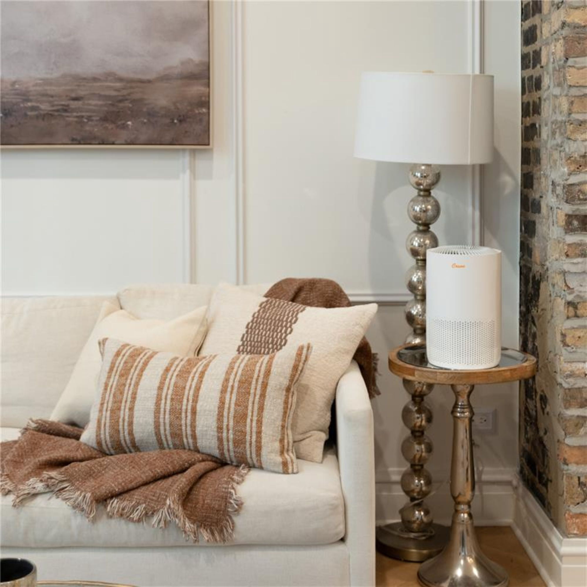 Crane True HEPA Air Purifier for Home with Aroma Tray (White, 275 sq ft) k7roj