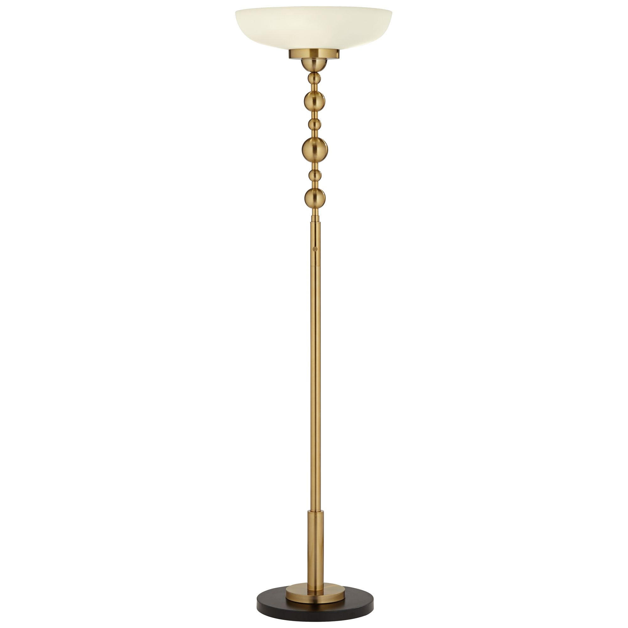 Possini Euro Design Summit Modern Torchiere Floor Lamp with Frosted Glass Shade (Warm Gold, 71 in) yjh2g