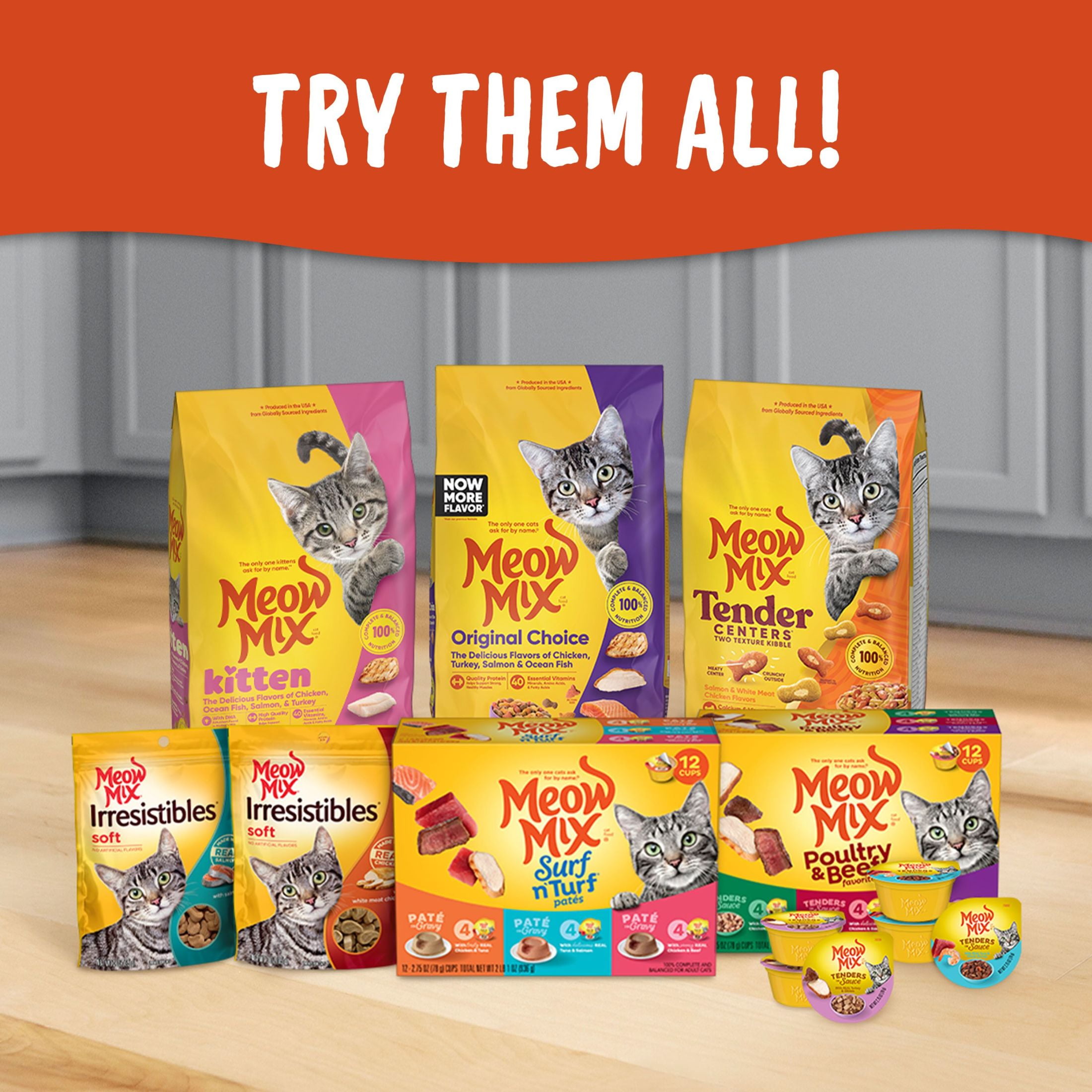 Meow Mix Tender Favorites Poultry & Beef Variety Pack Wet Cat Food (Multi-Flavor, 12 Pack of 2.75 oz) aurfr