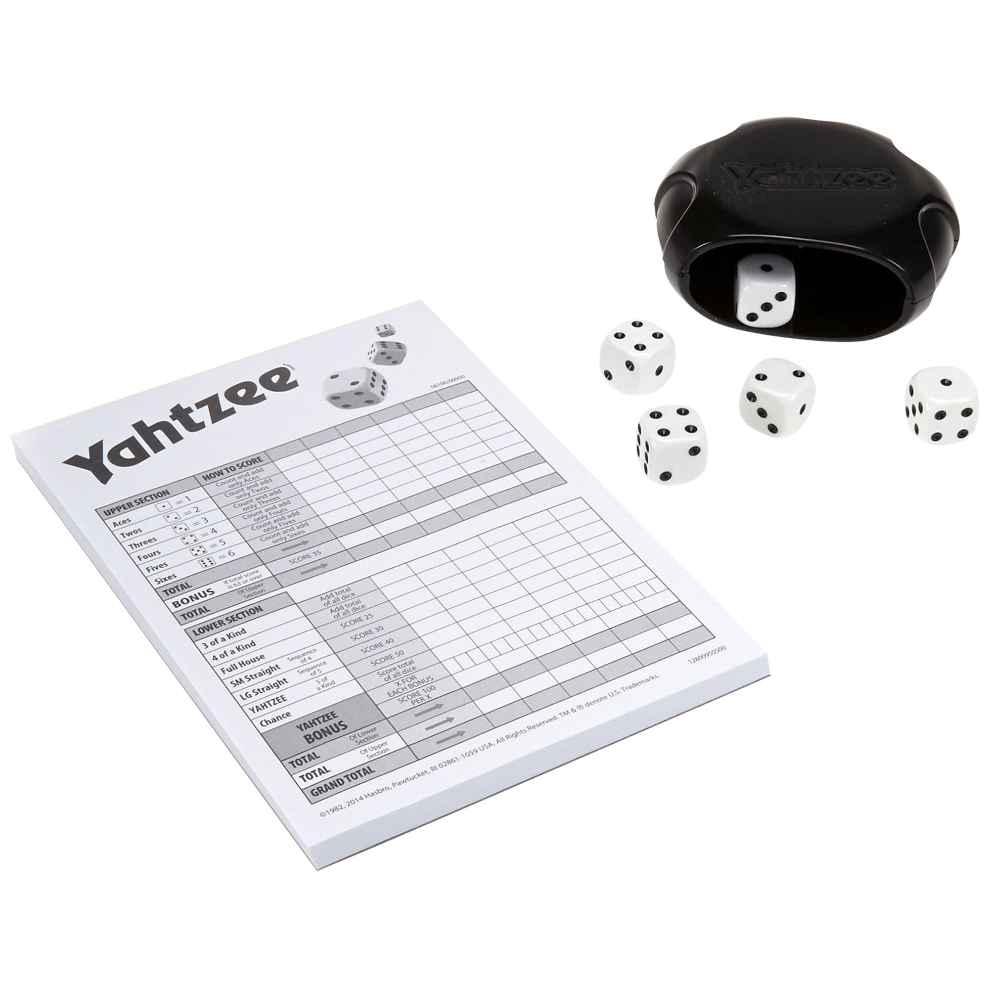 Yahtzee Classic Dice Game Set with Shaker and Score Pad (1 Set) a5zju