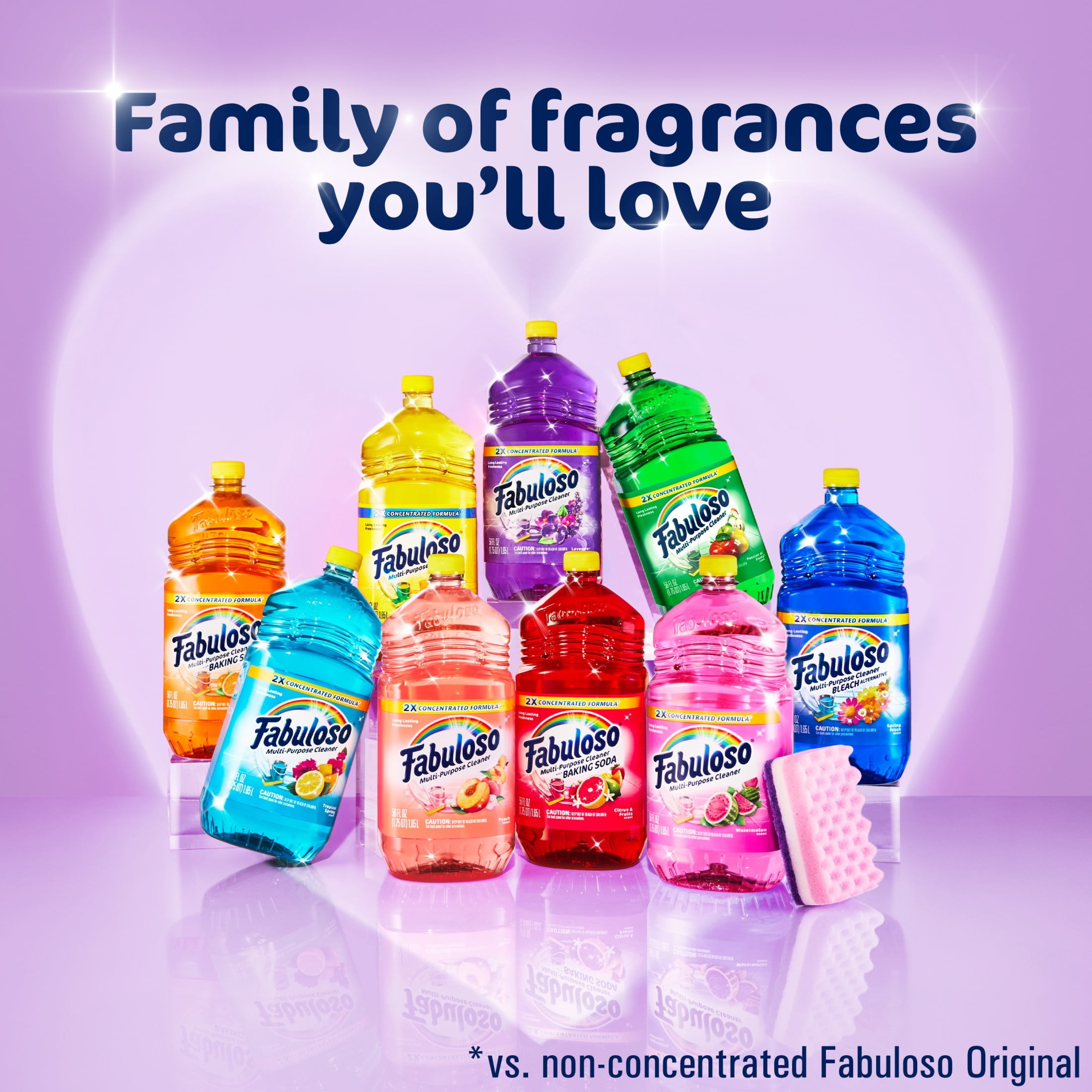 Fabuloso Multi-Purpose Cleaner, 2X Concentrated Formula, Pineapple Scent (56 fl oz) i01q6