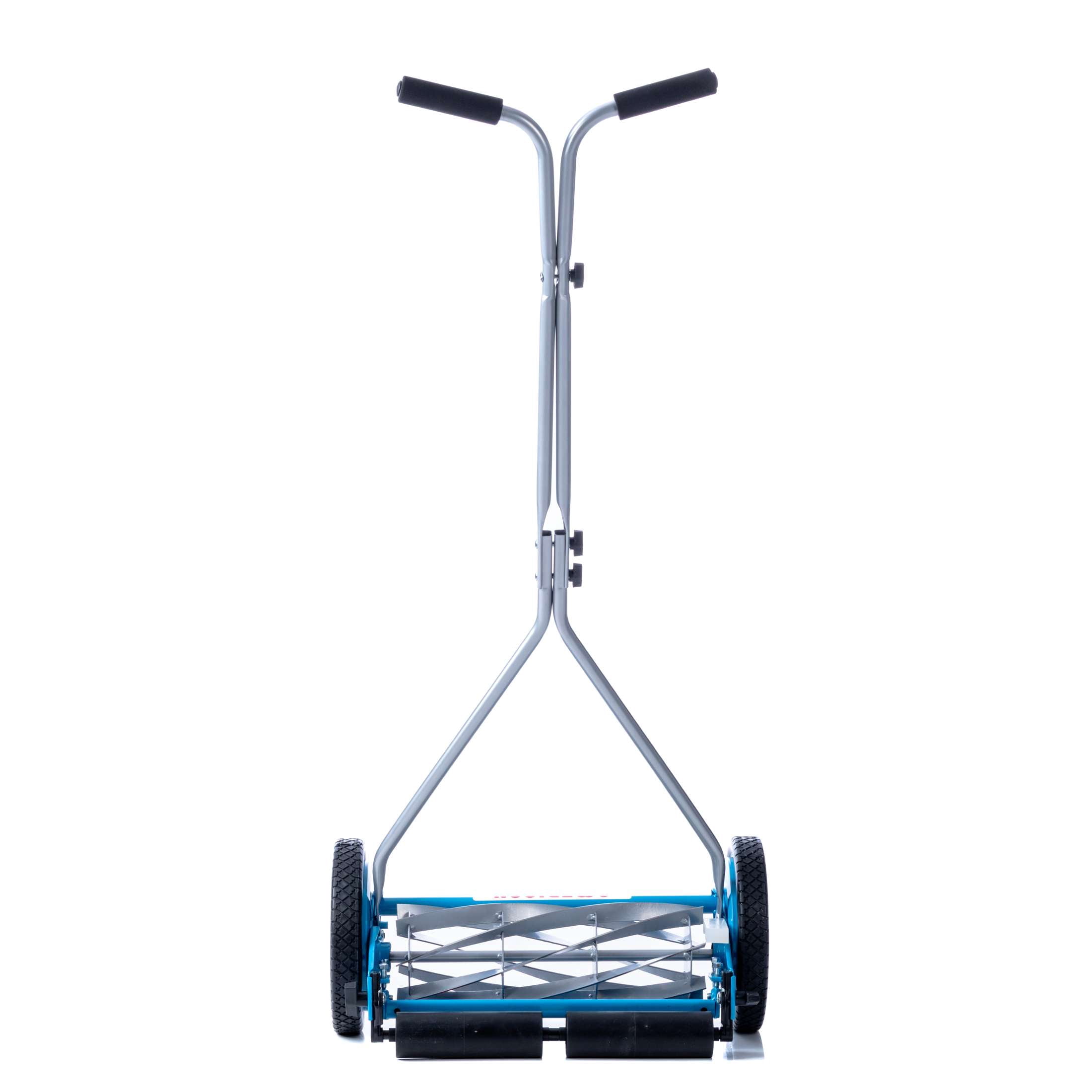 American Lawn Mower 16-Inch 7-Blade Reel Push Lawn Mower with T-Handle and Sharpener (Blue, 16 in) o5j5u