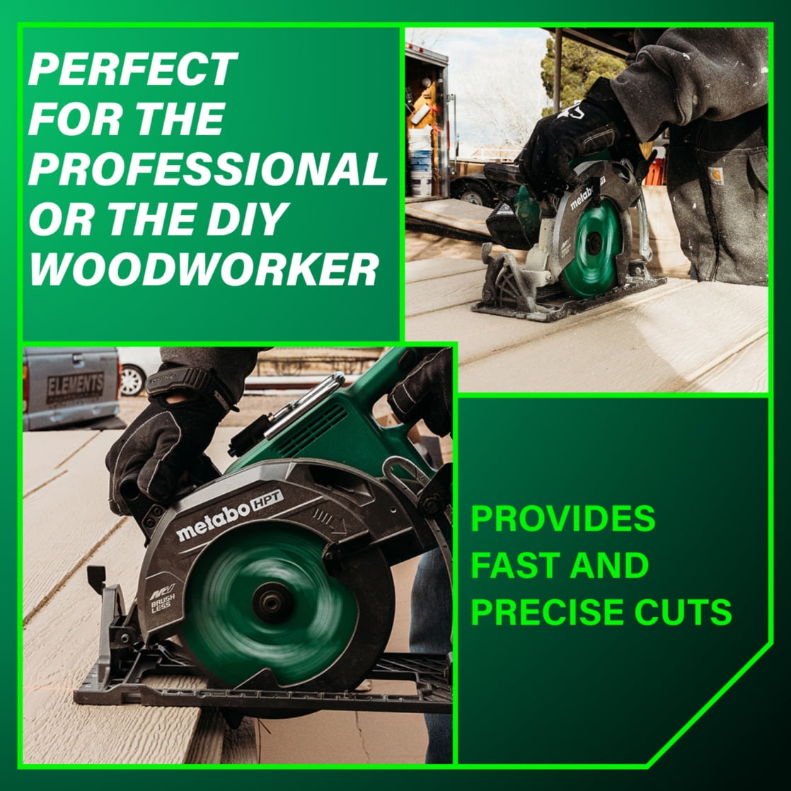 Metabo HPT 36V Cordless Circular Saw, Brushless Motor, High-Efficiency Cutting (7-1/4-In) ett55