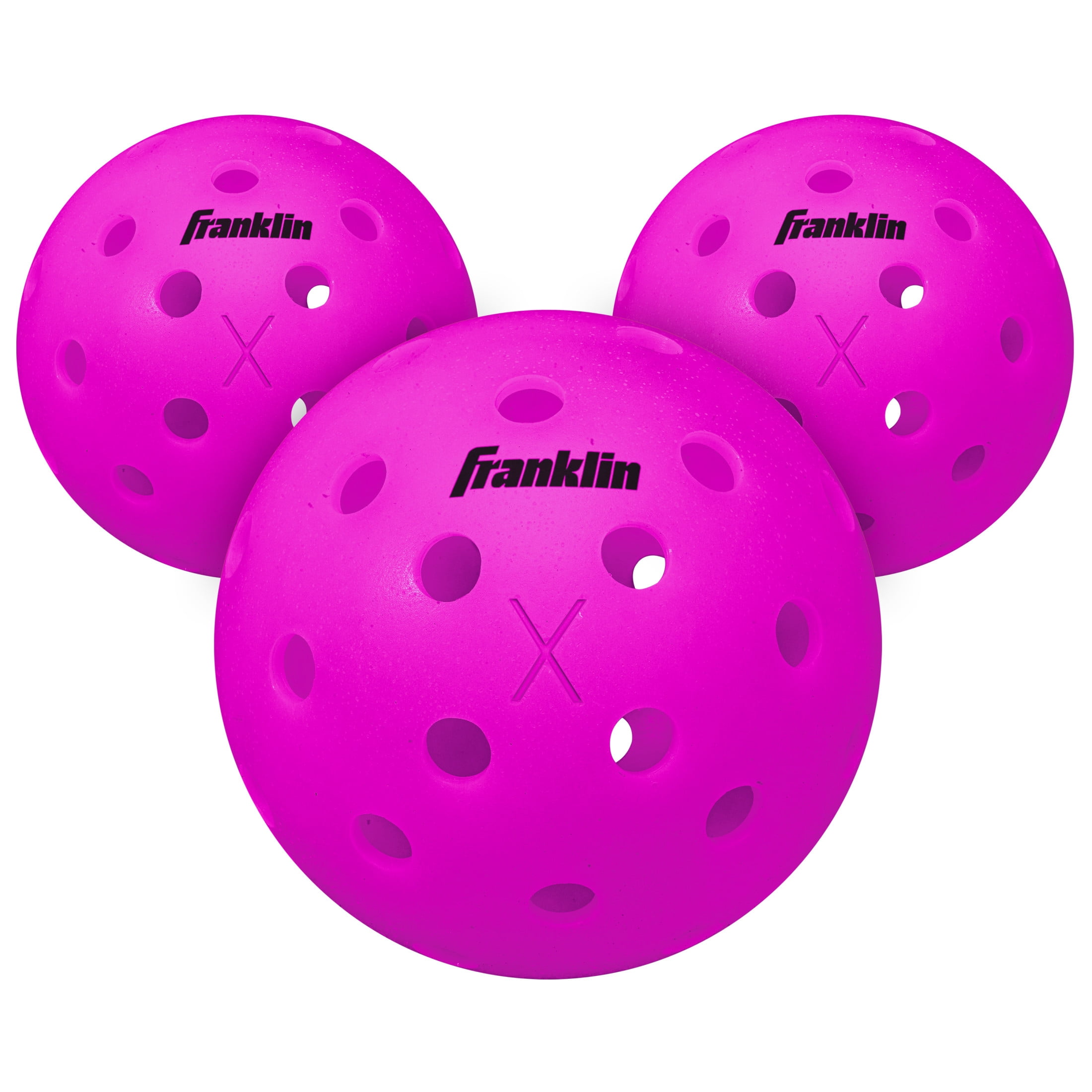 Franklin Sports X-40 Outdoor Pickleballs, USAPA Approved Tournament Performance (Purple, 3 Pack) ysuu0