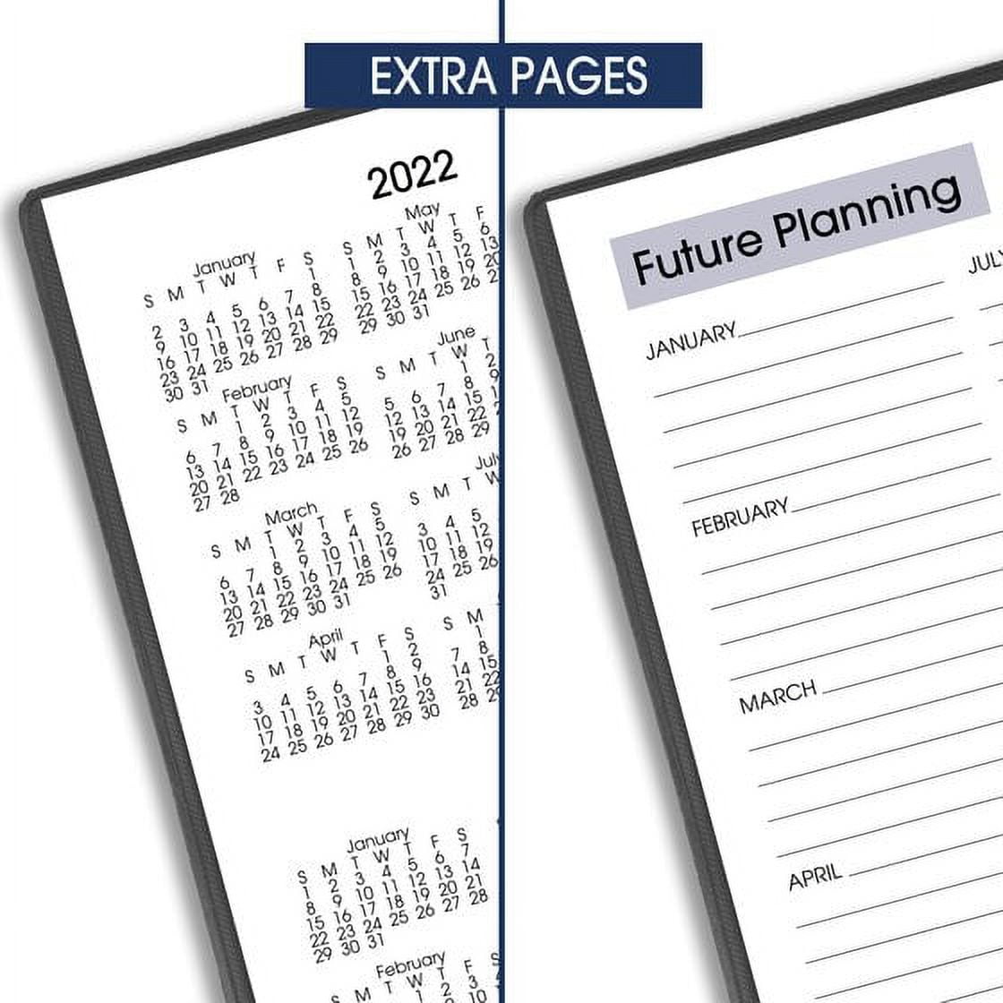 AT-A-GLANCE DayMinder Weekly Planner, Professional Appointment Book, Ruled Daily Sections (Black, 3.5 in x 6 in) n1bpn