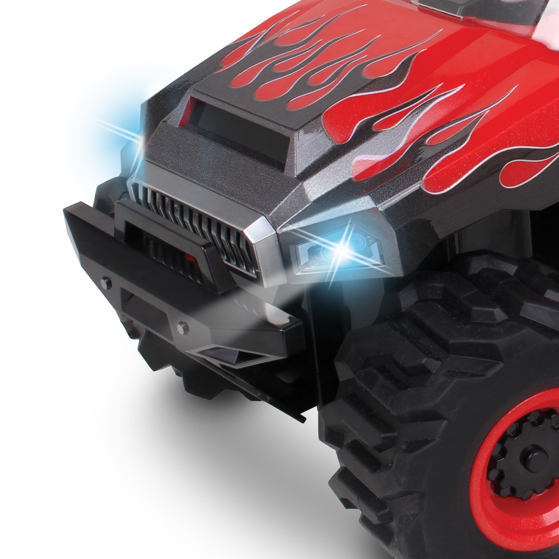Sonix Sonic Racing CrossWorlds RC Monster Truck (High Performance, Stunt Ready, Red, 10 in) tk0e1