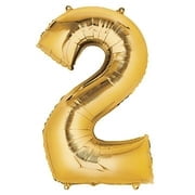 Efavormart 40 in Shiny Metallic Gold Mylar Foil Balloon for Party Decorations (Gold, 40 in) yefpt