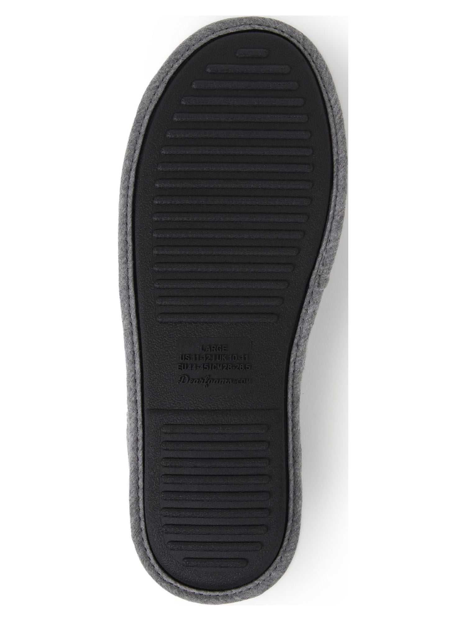 Dearfoams Cozy Comfort Men's Bound Knit Clog Slippers (Black, 10 US) 5xtuj