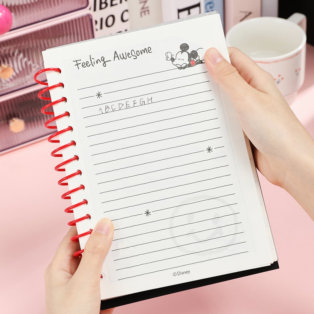 Miniso Disney Mickey Mouse Collection Spiral Notebook (80 Sheets) gnqqg
