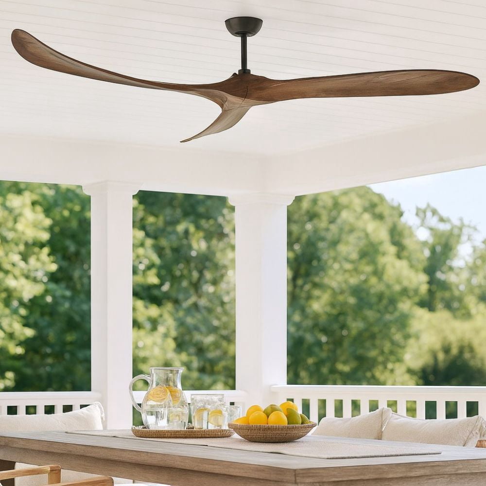 Hinkley Lighting Swell 80 in 3-Blade Ceiling Fan (Matte Black, 80 in) qfpof