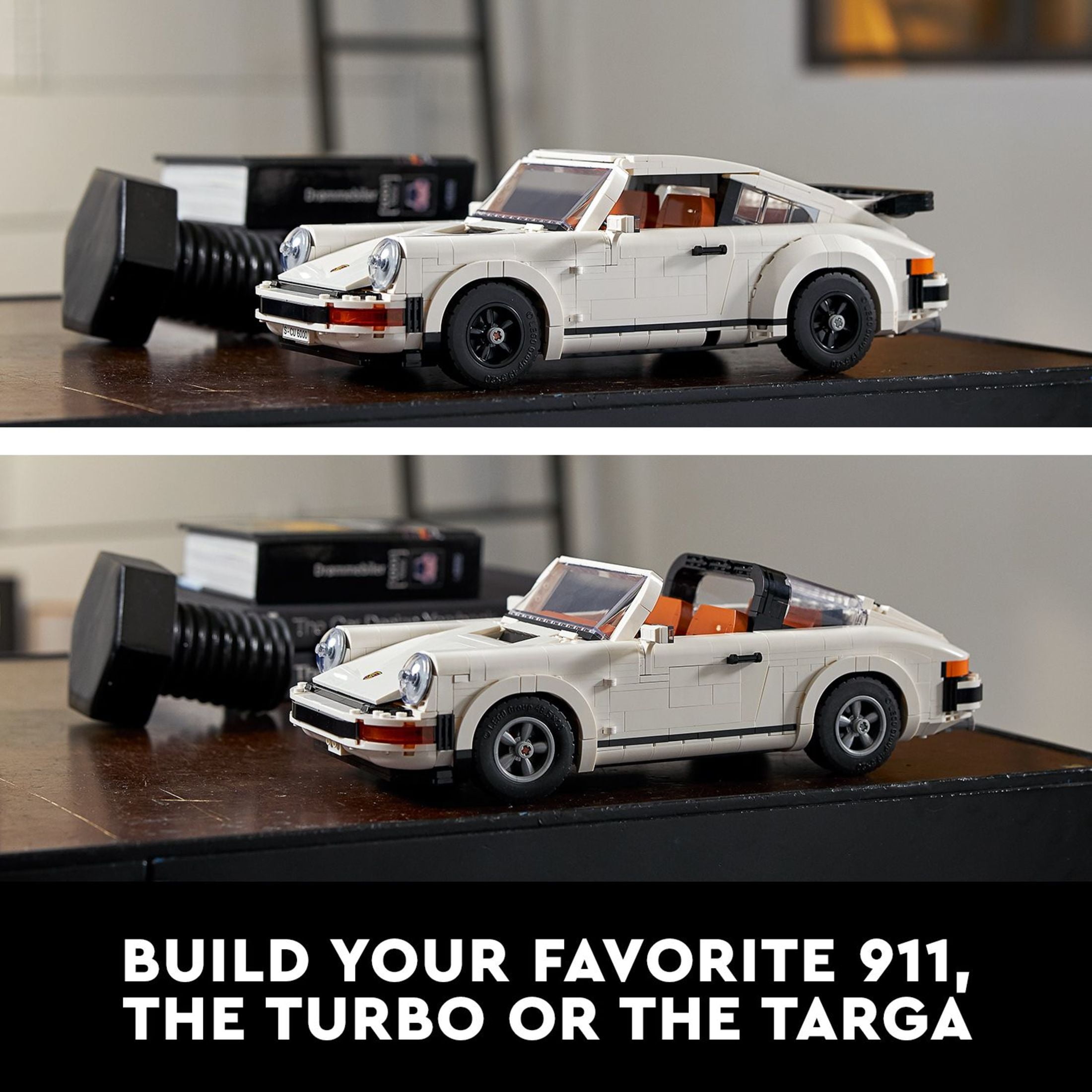 LEGO Icons Porsche 911 10295 Building Kit, 2-in-1 Collectible Turbo and Targa Model Car Set for Adults gswch