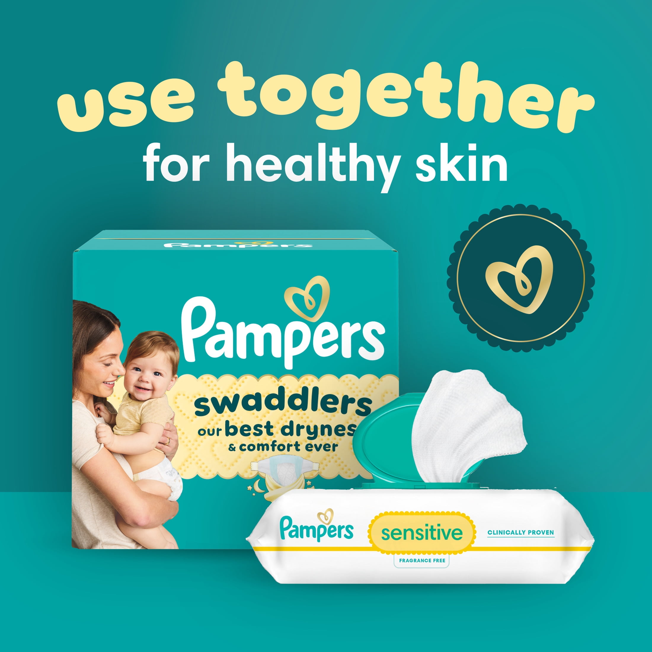 Pampers Swaddlers Disposable Baby Diapers (Size 4, 66 Count) 261yo