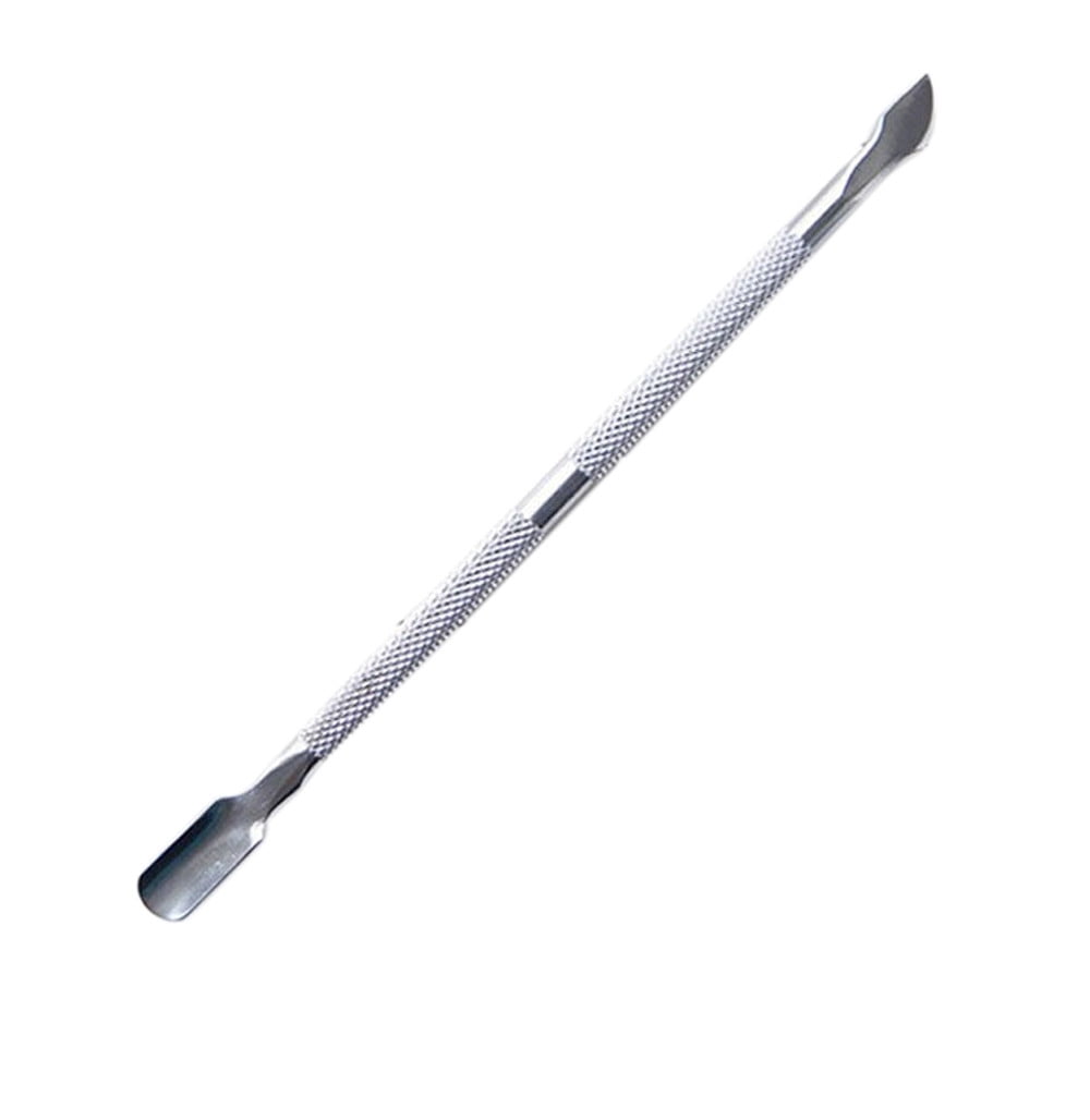 Dr.Pedi Stainless Steel Cuticle Pusher and Nail Cleaner Set (Silver, 4 Pcs) udf9s