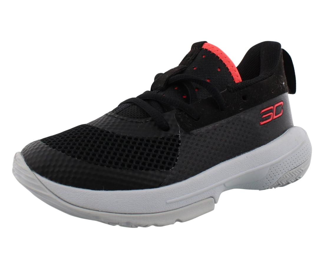 Under Armour Curry 7 Boys Basketball Shoes Performance Athletic Sneakers (Black, 11) 8vkms