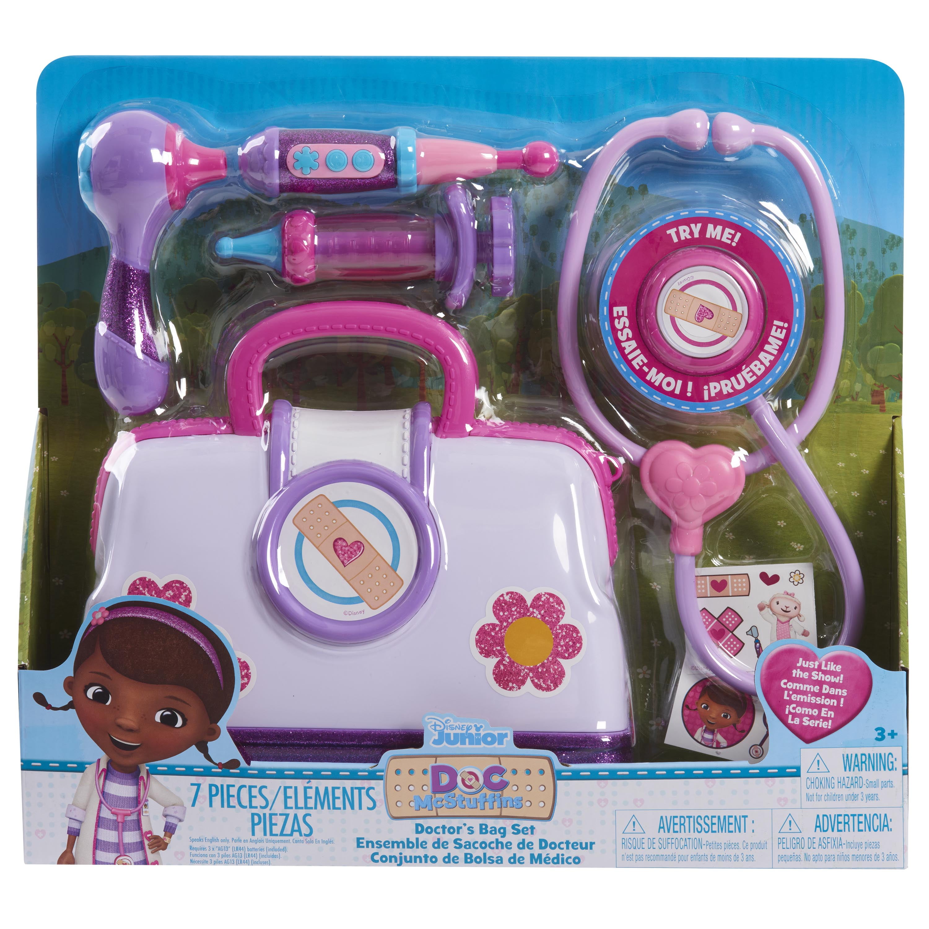 Doc McStuffins Toy Hospital Doctor Bag Set (8-Piece, Pretend Play Medical Kit) s6m1g