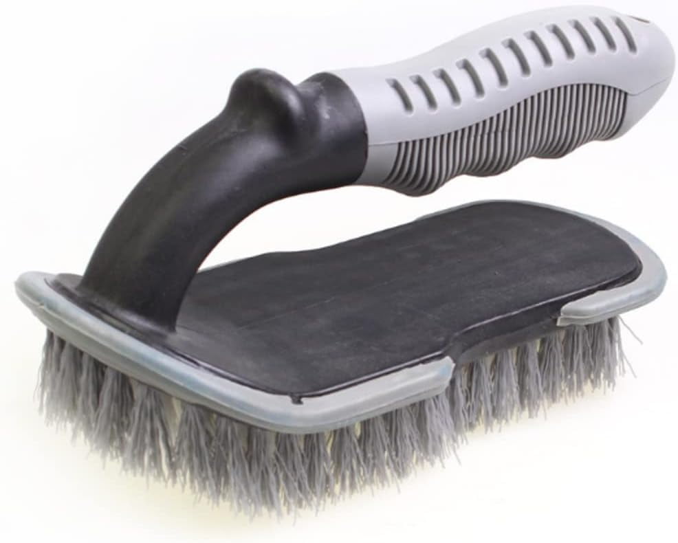 Seal Skin Covers Tire Brush, Heavy-Duty Wheel and Rim Cleaning Tool for Car Detailing (Black, 1 Pack) 48qd6