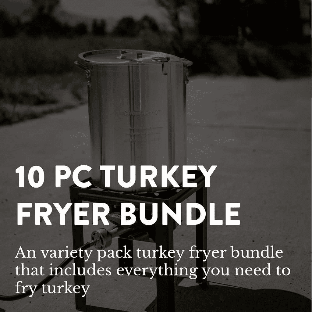 Bayou Classic Outdoor Propane Cooker Set with 30 qt Turkey Fryer and 10 qt Fish Fryer (Silver, 2-Pot Set) sfscp