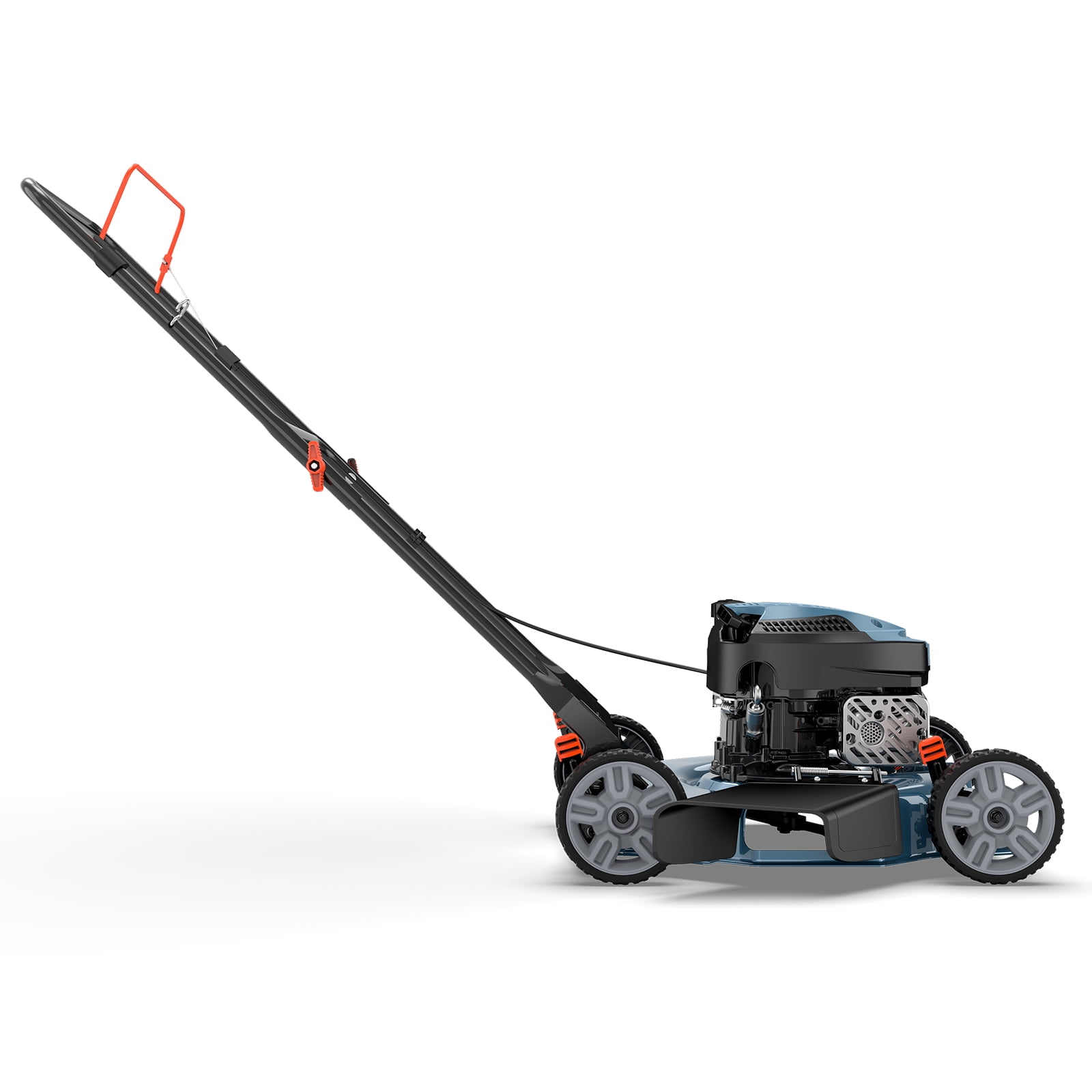SENIX 20-Inch Gas Lawn Mower, 144cc 4-Stroke Engine Push Mower with Steel Deck (Blue, 20 in) i0r5y