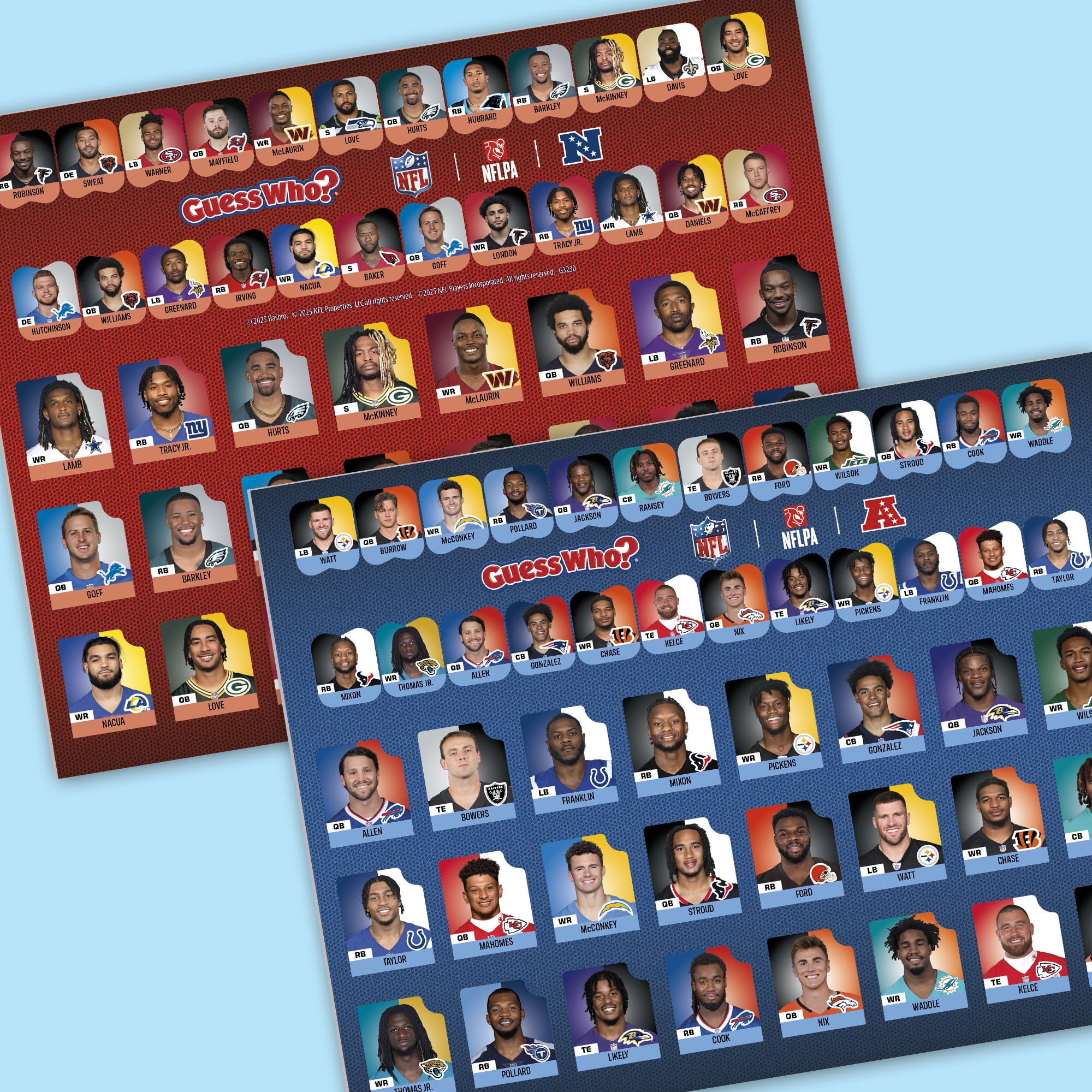 Guess Who? NFL Edition Board Game (Multi-Color, 1 Unit) exrvx