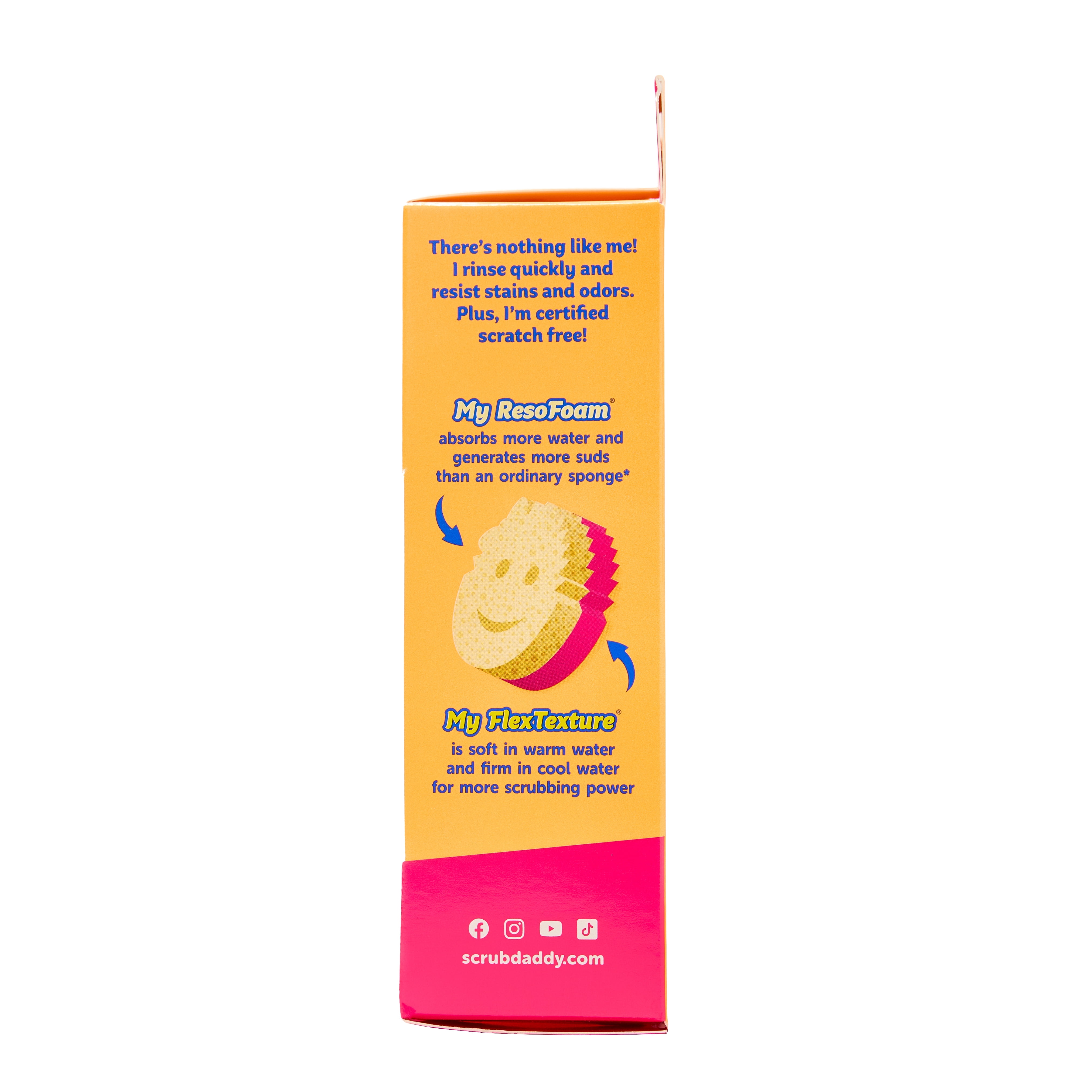 Scrub Daddy Scrub Mommy Dual-Sided Scratch-Free Cleaning Sponge (Pink, 1-Pack) m9qrx