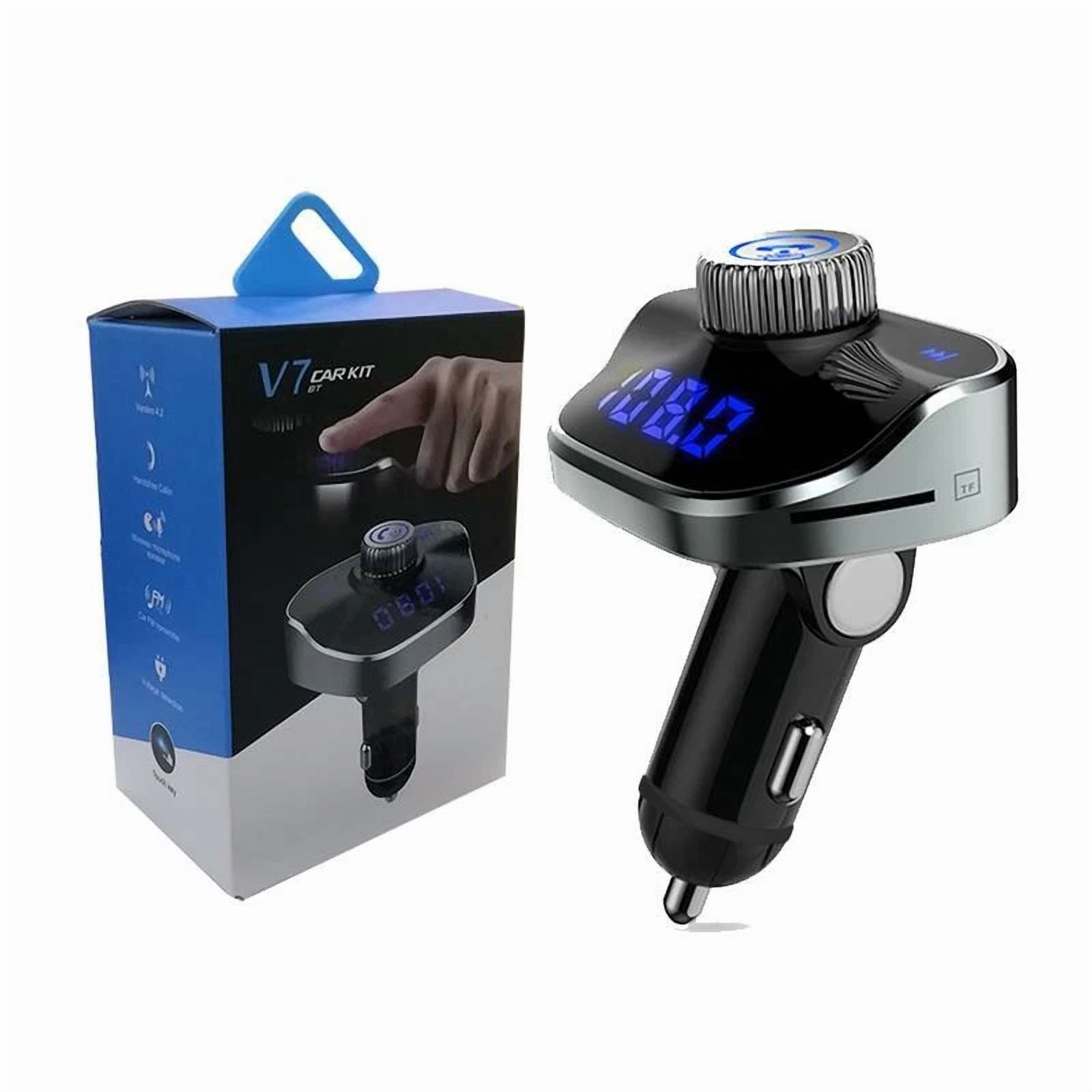 Rhea In-Car Bluetooth FM Transmitter Wireless Radio Adapter (Dual USB Charger) lw355
